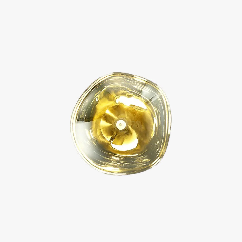 Lutho Applique Murale en Verre Soufflé Doré Moderne - Neutralighting