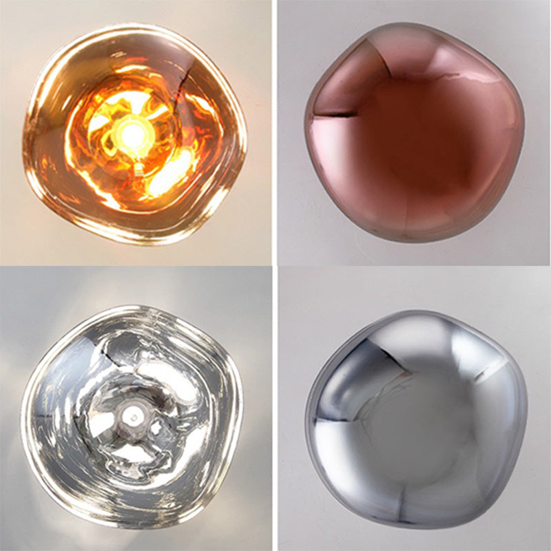 Lutho Applique Murale en Verre Soufflé Doré Moderne - Neutralighting