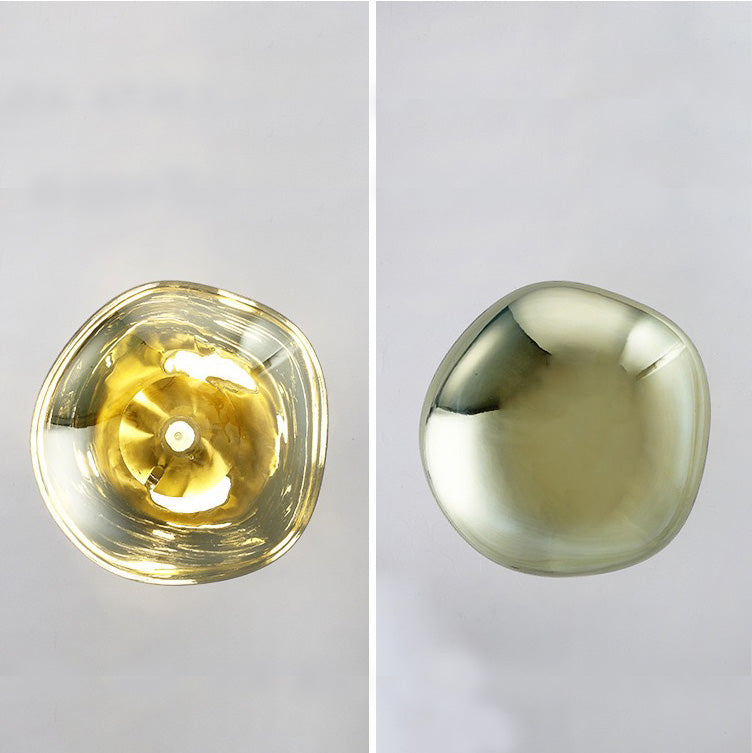 Lutho Applique Murale en Verre Soufflé Doré Moderne - Neutralighting