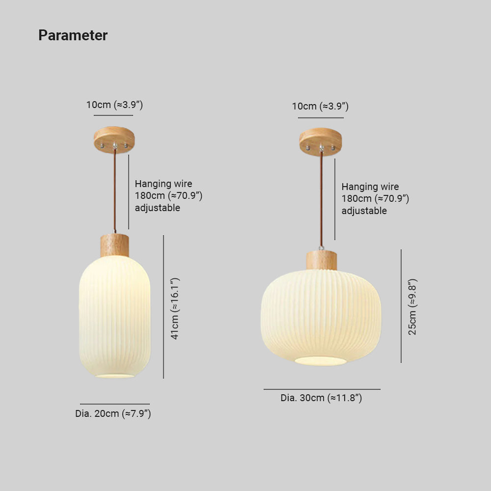 Muto Luminaires Suspension LED Moderne Bois/Verre Salon/Salle à manger - Neutralighting