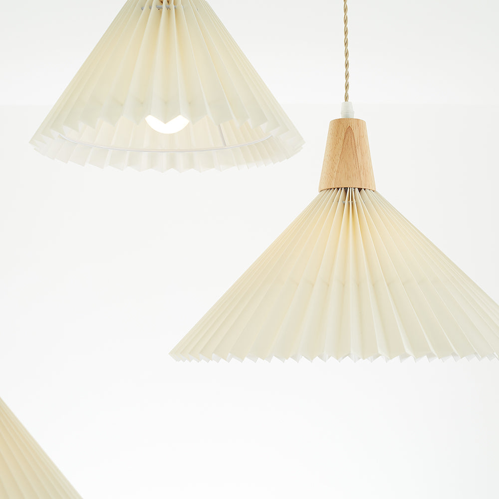 Ritta Suspension Cluster, Plissé 4 Styles - Neutralighting