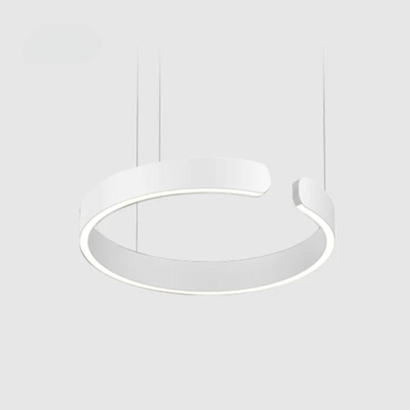 Urel Suspension Cercle Noir/Or Rose Salon/Chambre à Coucher