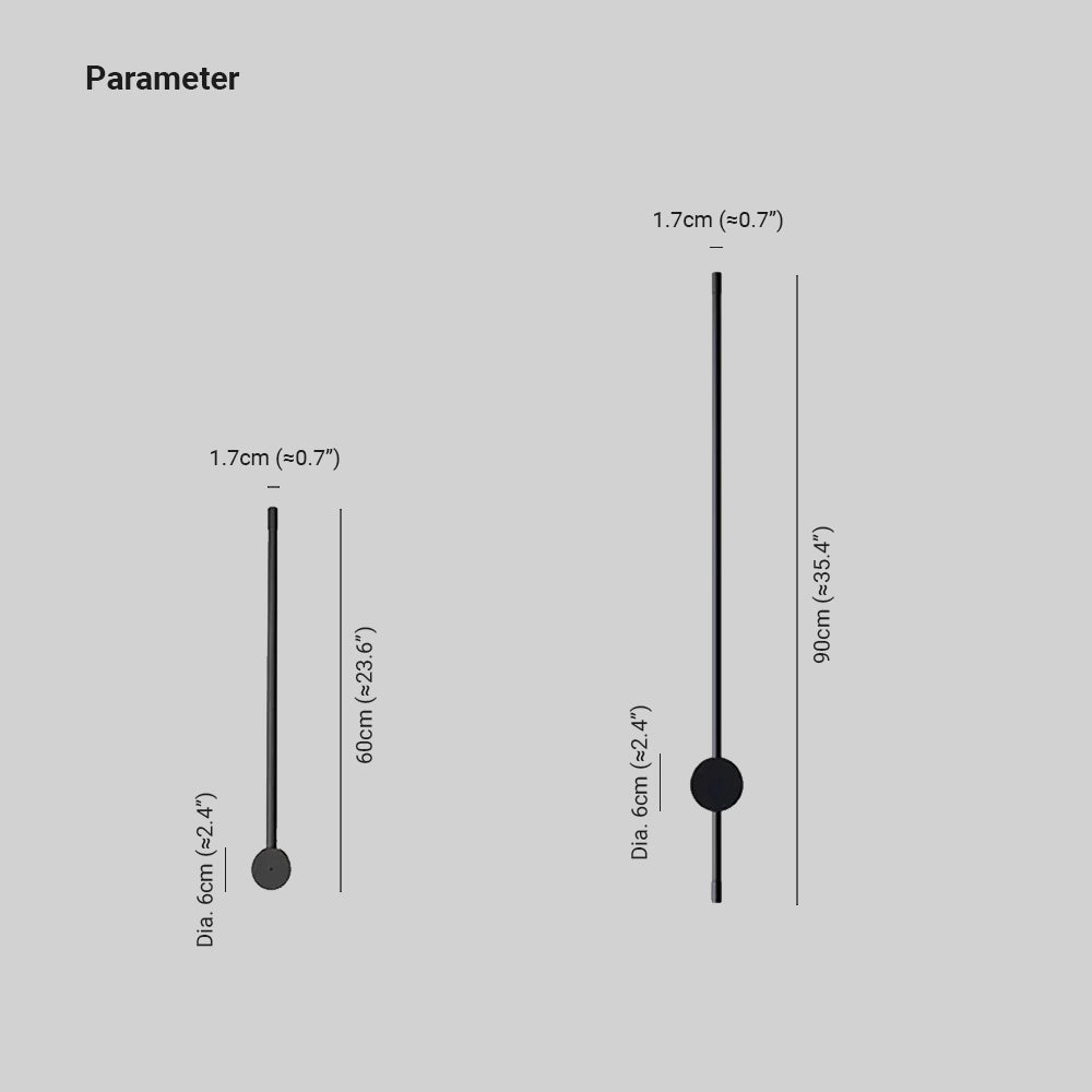 Eonix Applique Murale d'Extérieur Minimaliste Linéaire LED. Métal. Noir. Jardin - Neutralighting