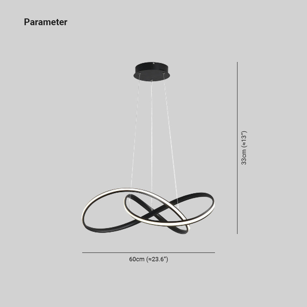 Arisha Luminaires Suspension d'anneaux Contemporains Minimaliate, Métal - Neutralighting