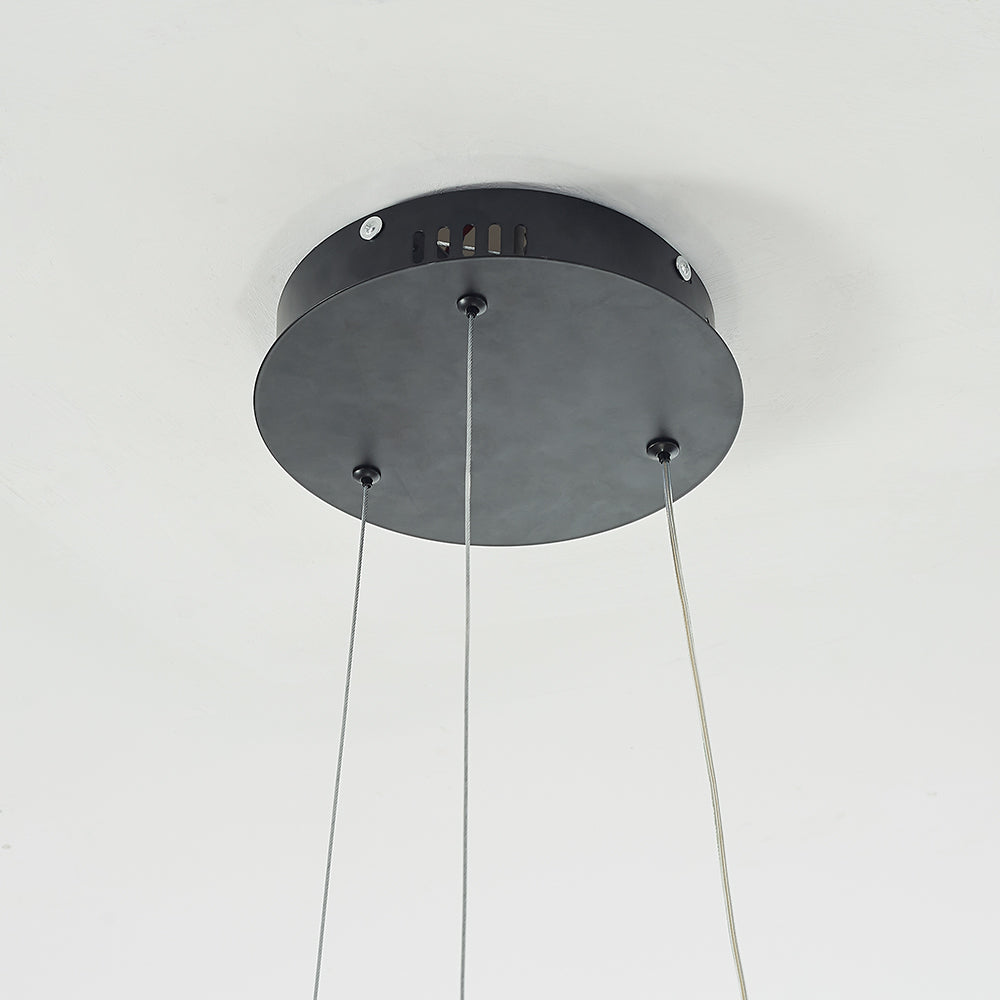 Arisha Luminaires Suspension d'anneaux Contemporains Minimaliate, Métal - Neutralighting