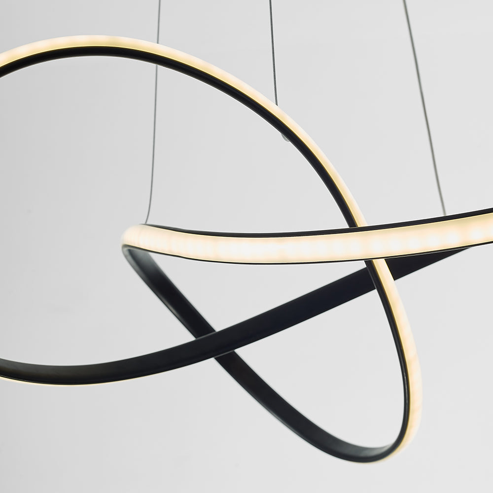 Arisha Luminaires Suspension d'anneaux Contemporains Minimaliate, Métal - Neutralighting