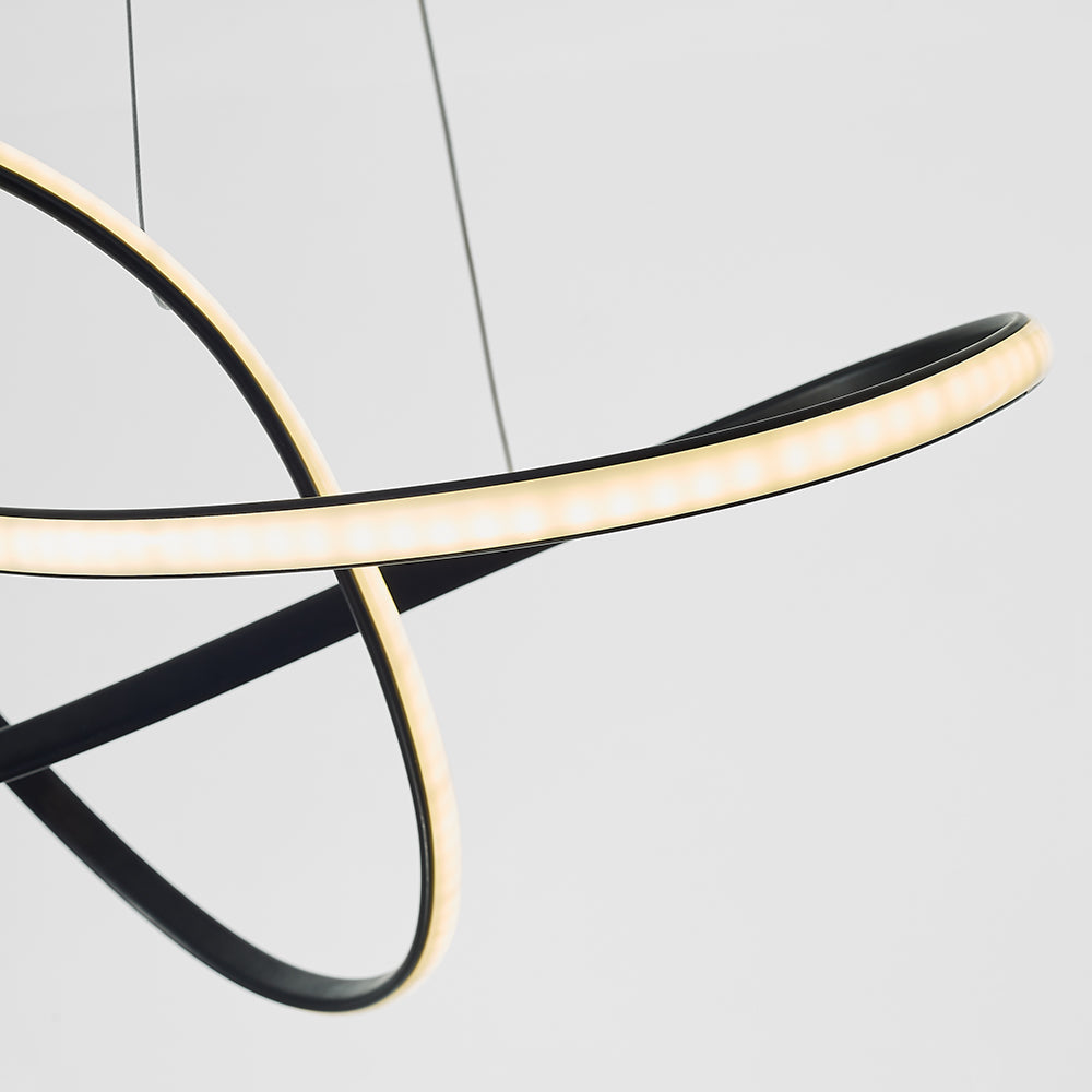 Arisha Luminaires Suspension d'anneaux Contemporains Minimaliate, Métal - Neutralighting
