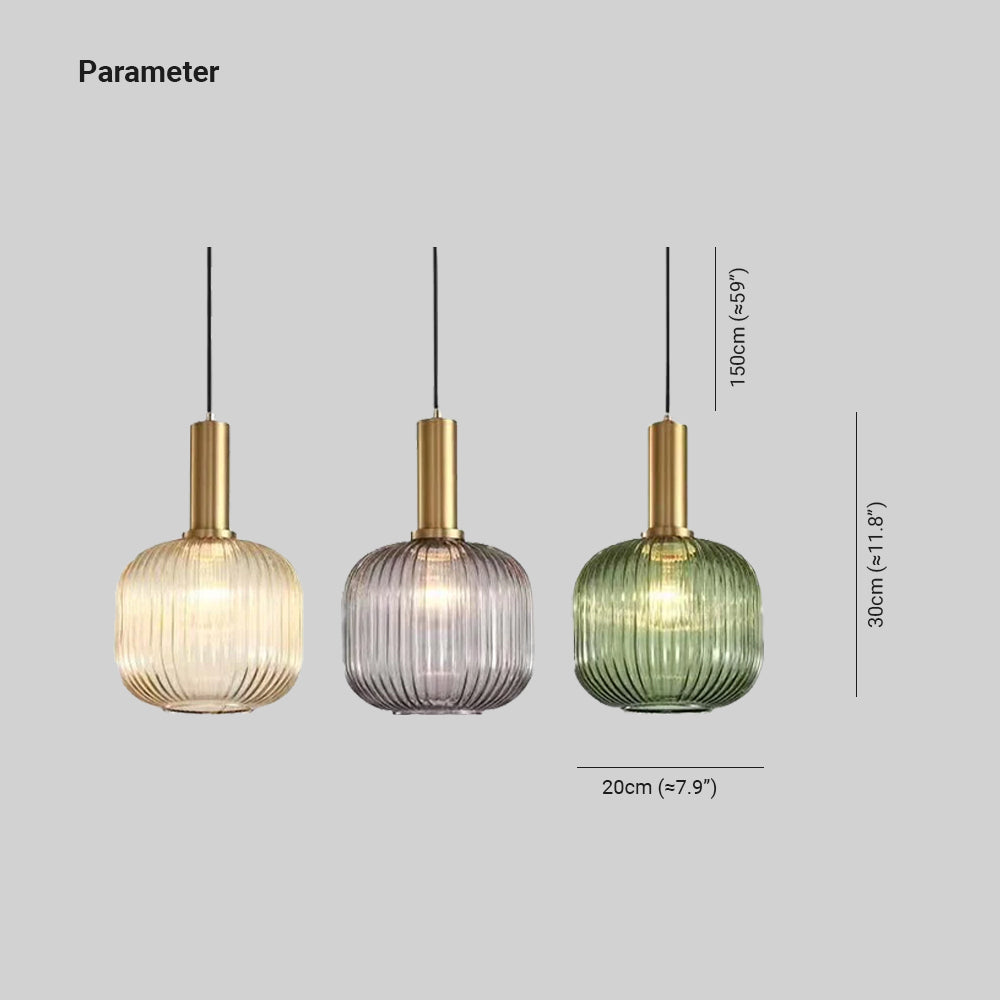 Valentina Luminaires Suspension Verre Moru Chambre à Coucher - Neutralighting