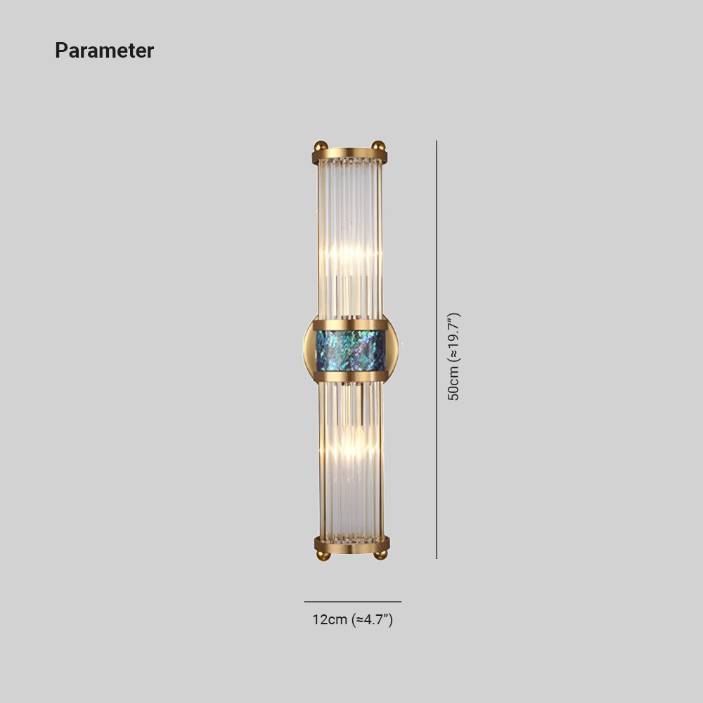Ray Applique Murale de luxe en cristal de lumière Lampe de chevet à coquille simple pour chambre - Neutralighting