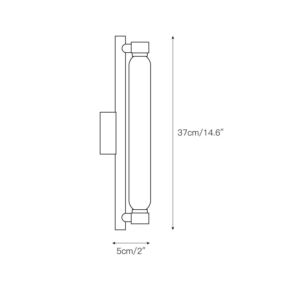 Cumiror Applique Murale Métal Verre Minimaliste Moderne - Neutralighting