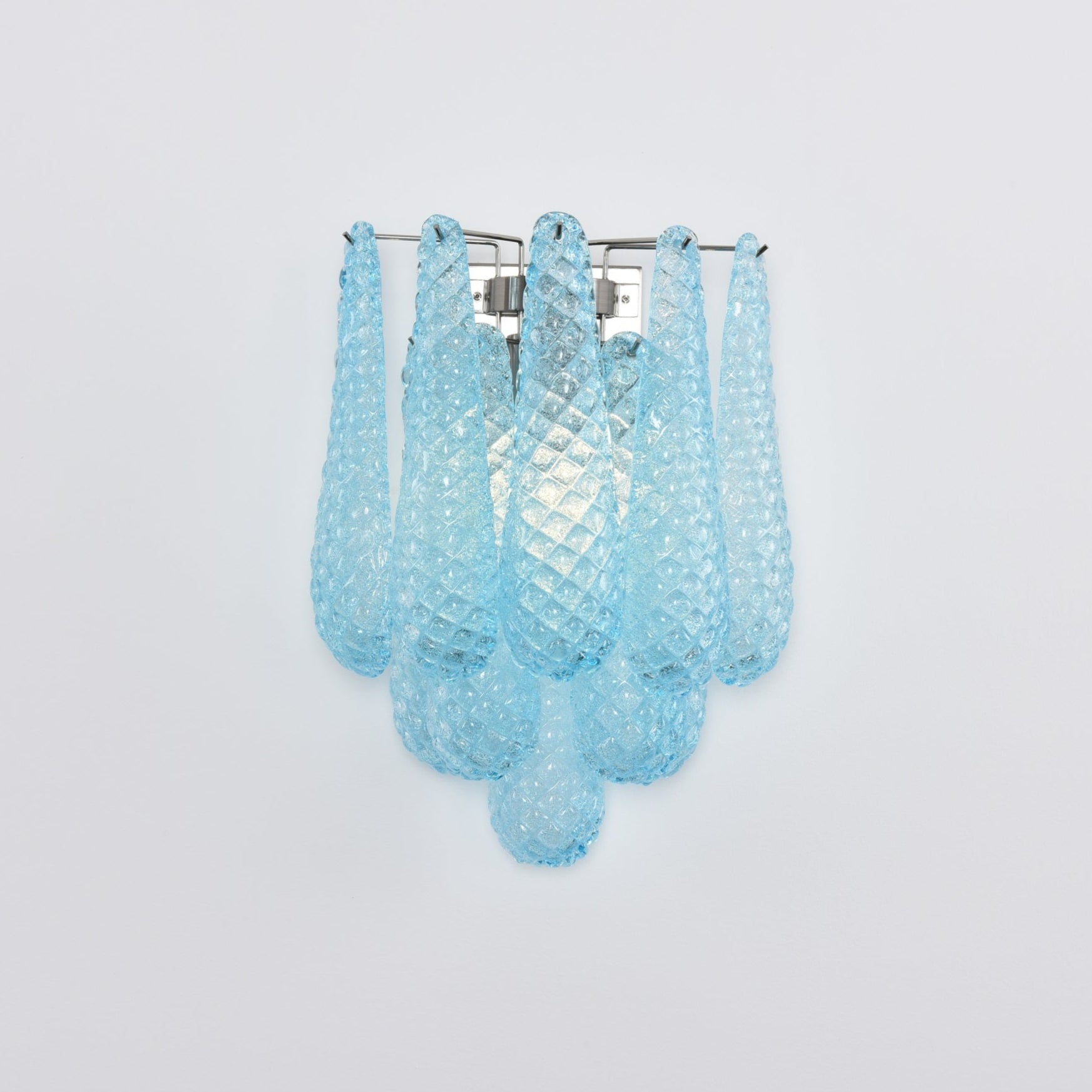 Aurora Wall Lamp Pink Teardrop Glass Floral Artistic - Letslighting