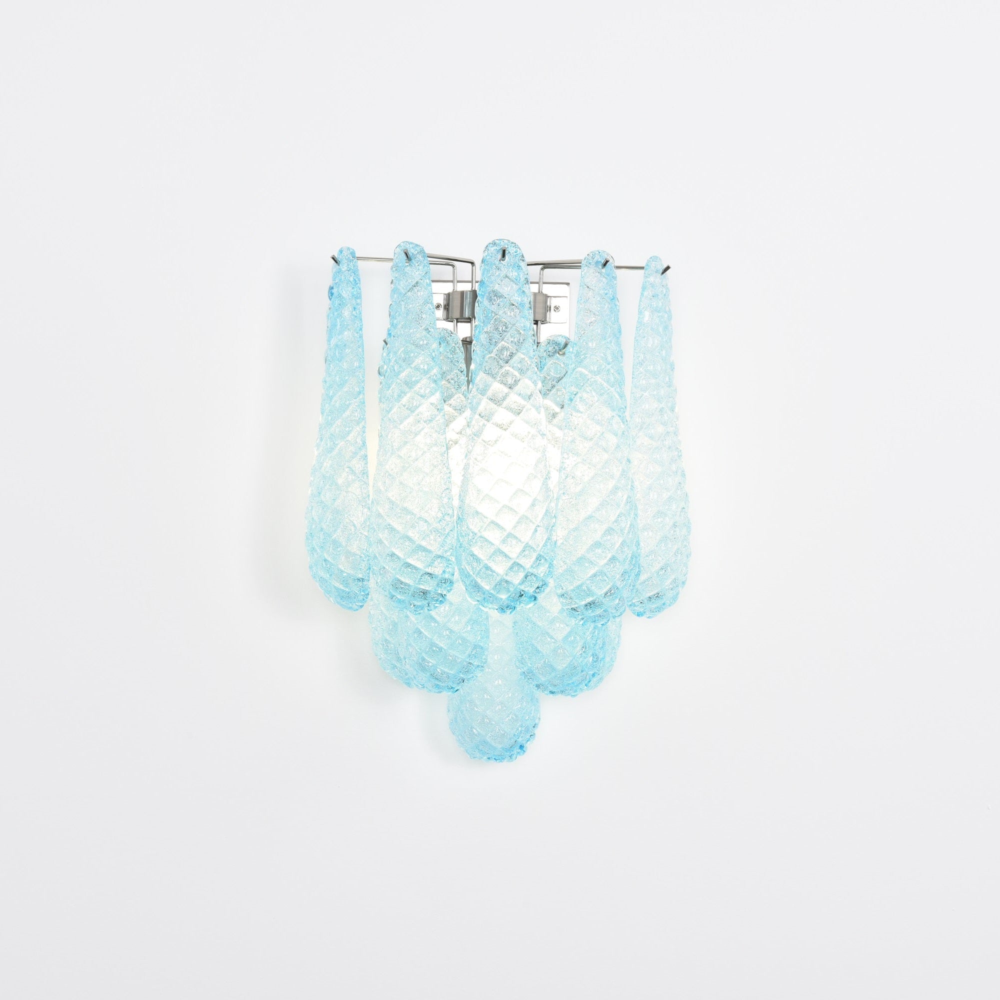Aurora Wall Lamp Pink Teardrop Glass Floral Artistic - Letslighting