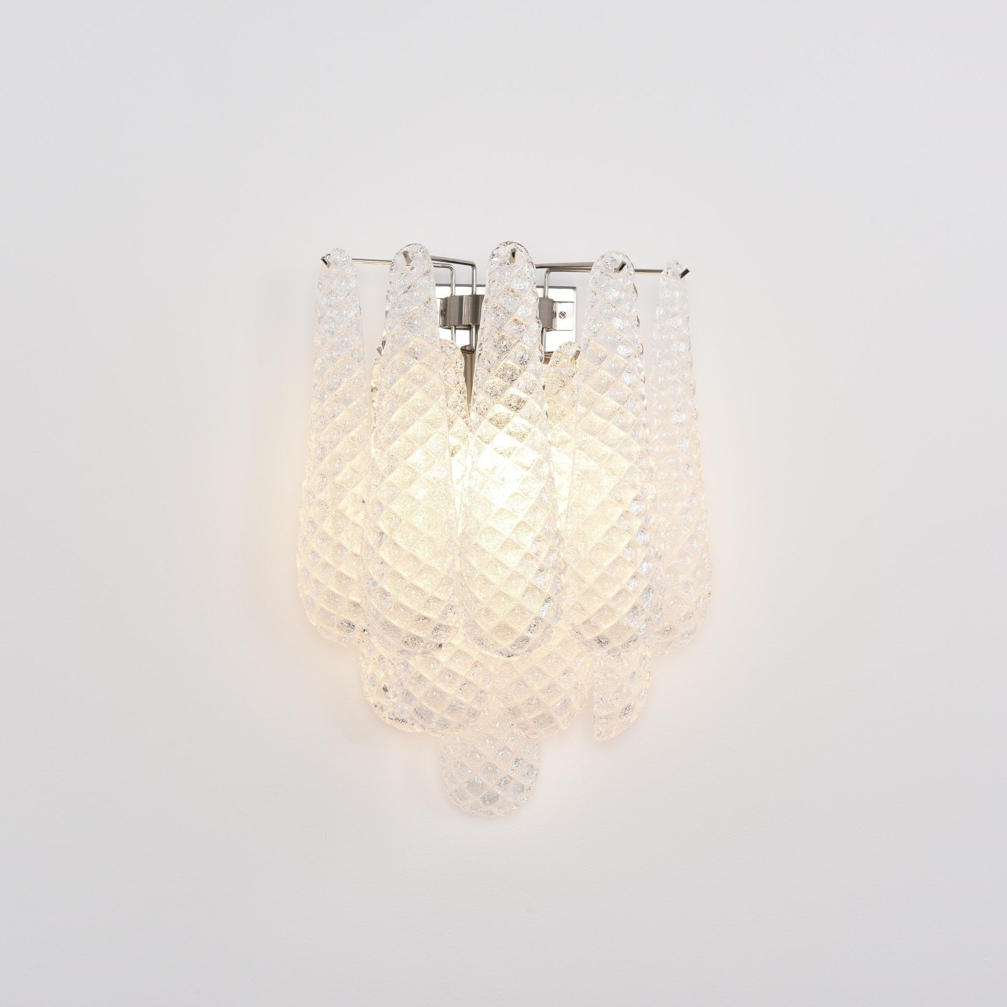 Aurora Wall Lamp Pink Teardrop Glass Floral Artistic - Letslighting