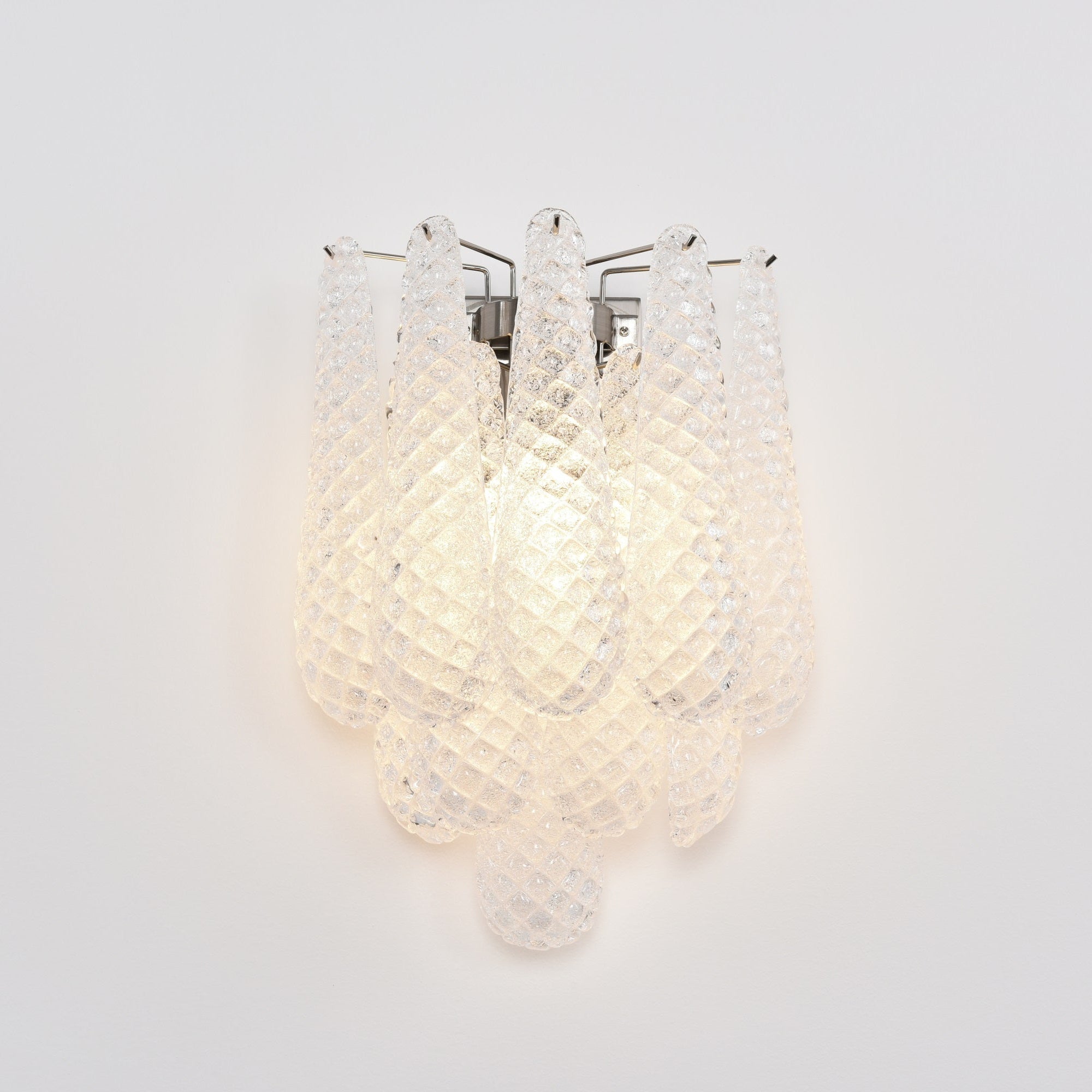 Aurora Wall Lamp Pink Teardrop Glass Floral Artistic - Letslighting