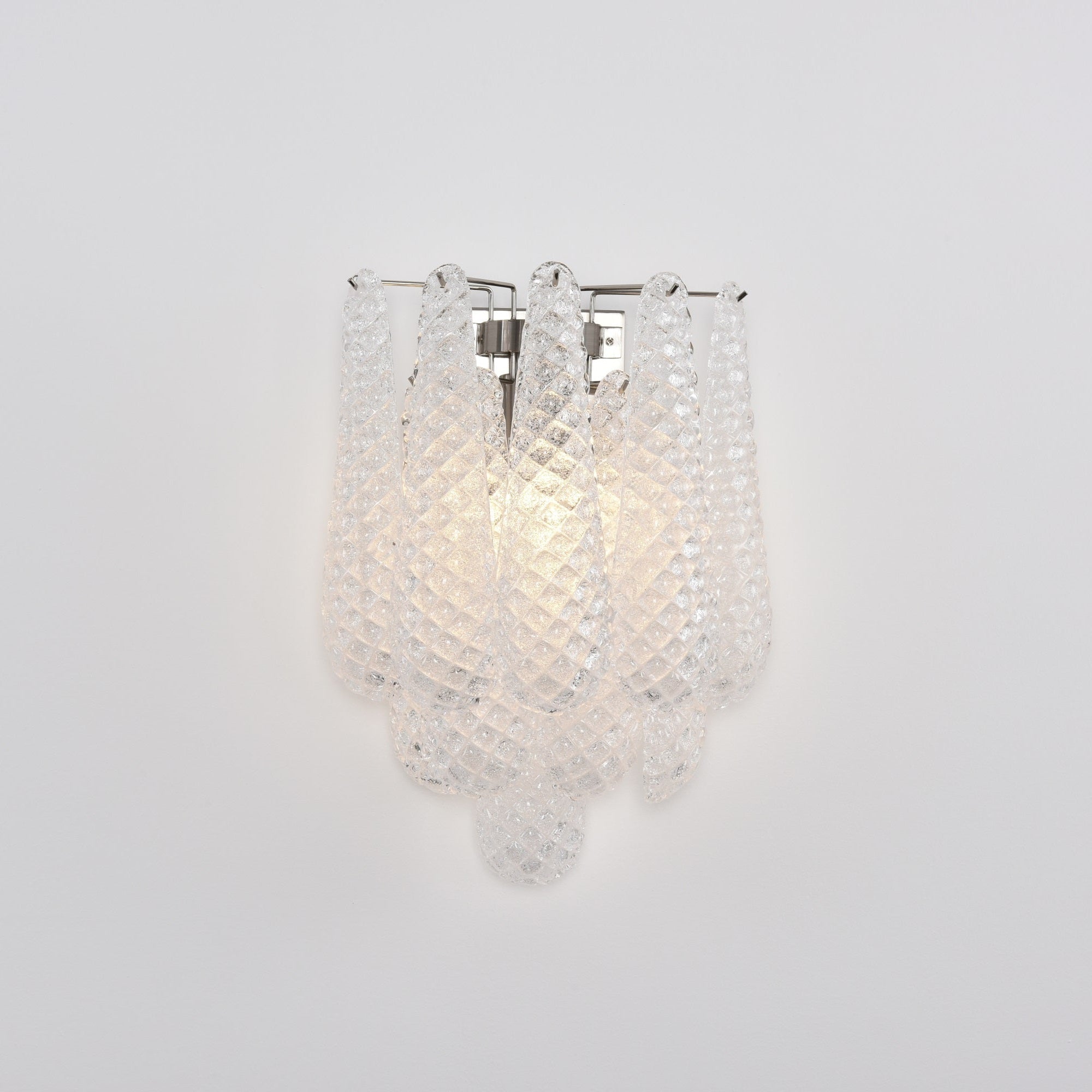Aurora Wall Lamp Pink Teardrop Glass Floral Artistic - Letslighting