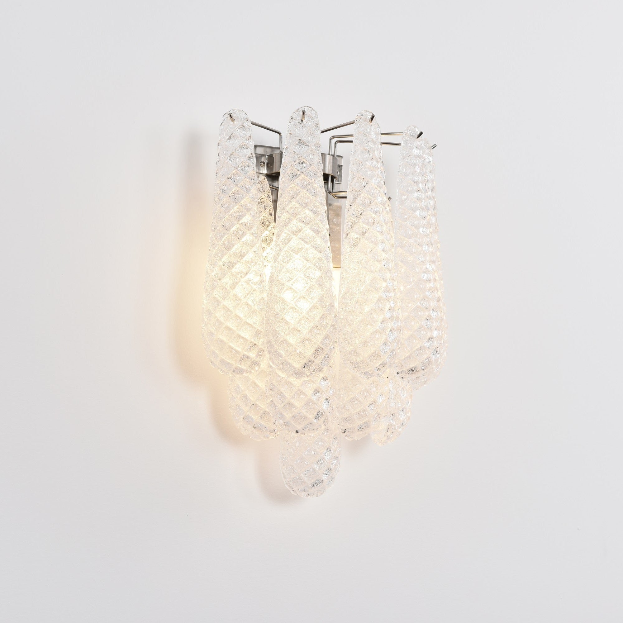 Aurora Wall Lamp Pink Teardrop Glass Floral Artistic - Letslighting