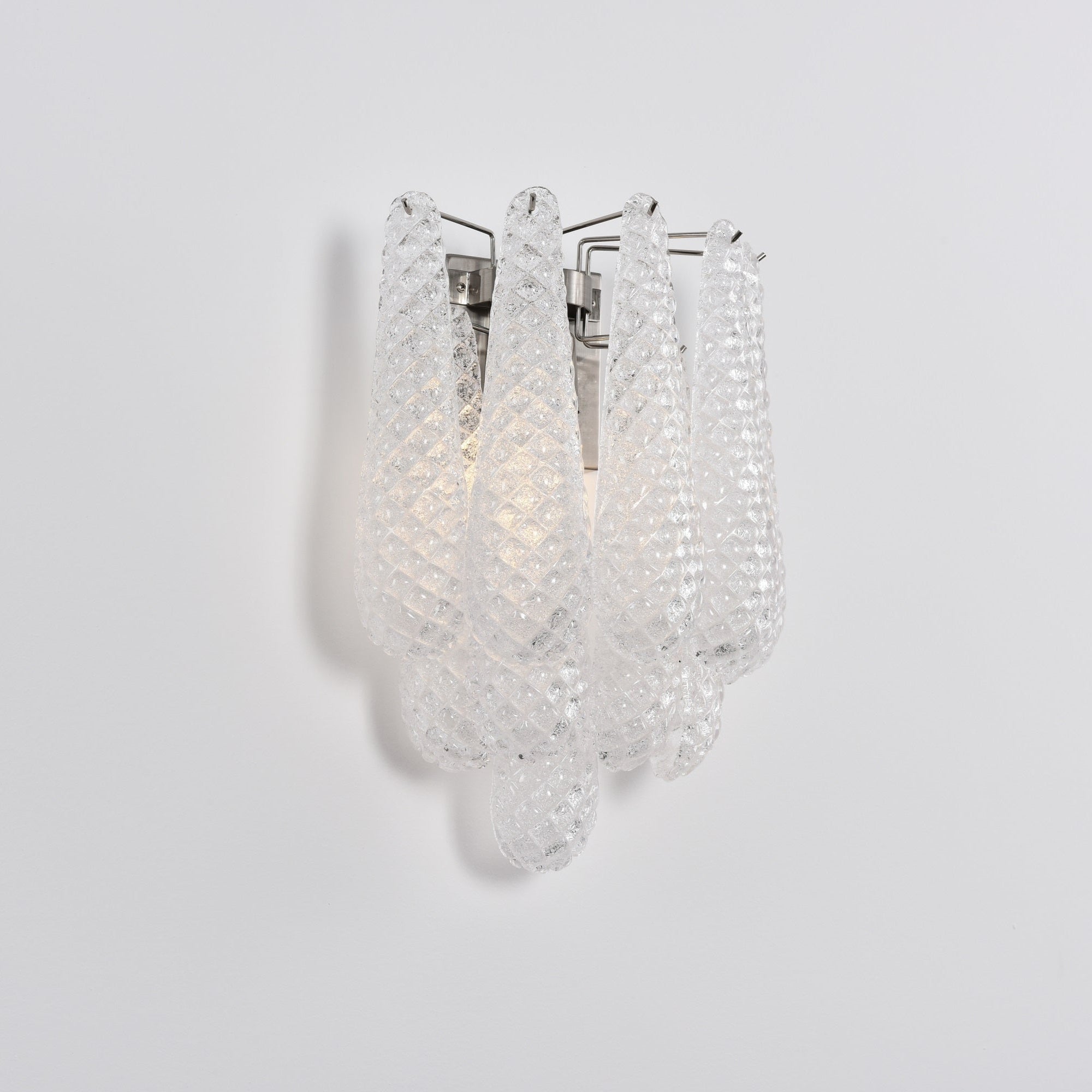 Aurora Wall Lamp Pink Teardrop Glass Floral Artistic - Letslighting