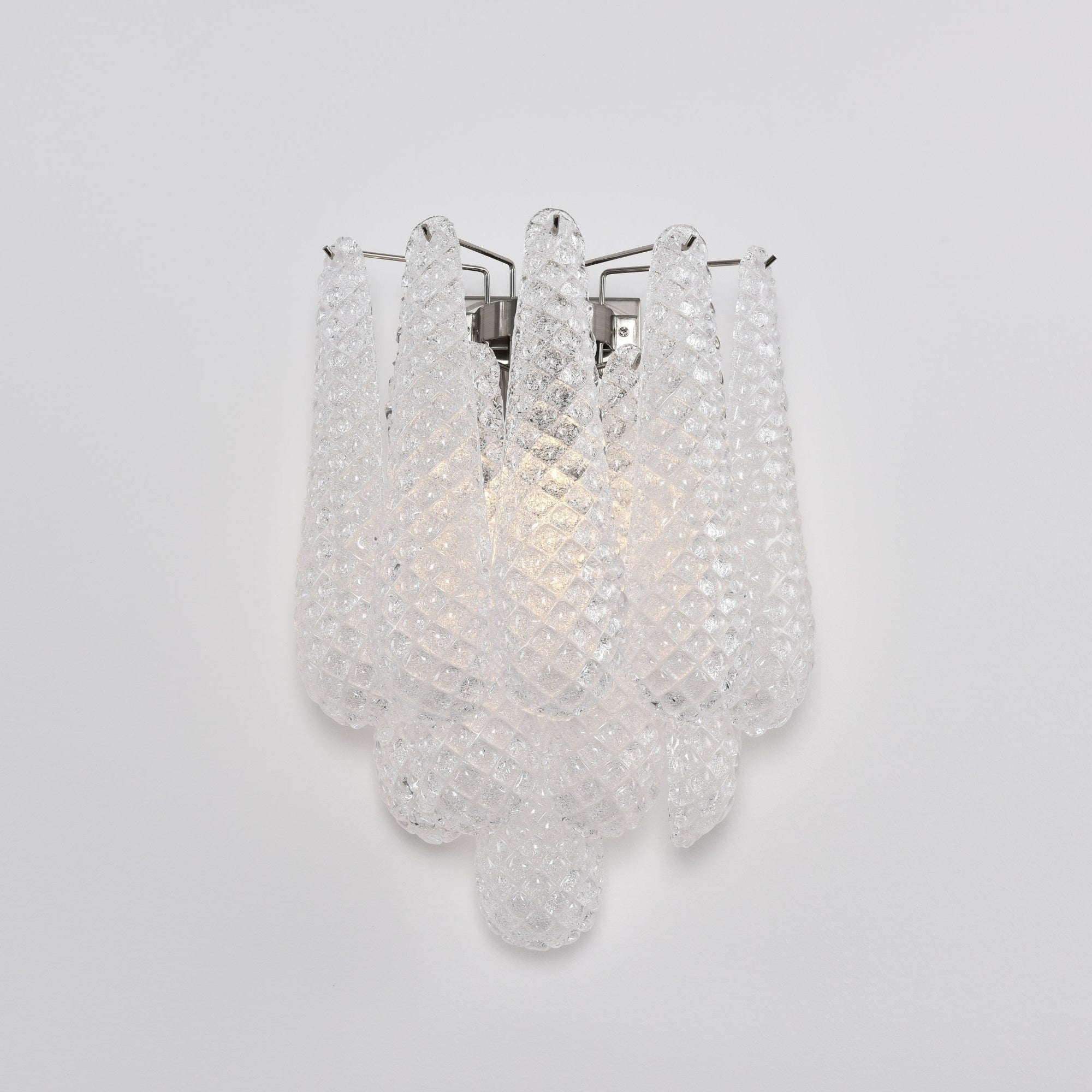 Aurora Wall Lamp Pink Teardrop Glass Floral Artistic - Letslighting