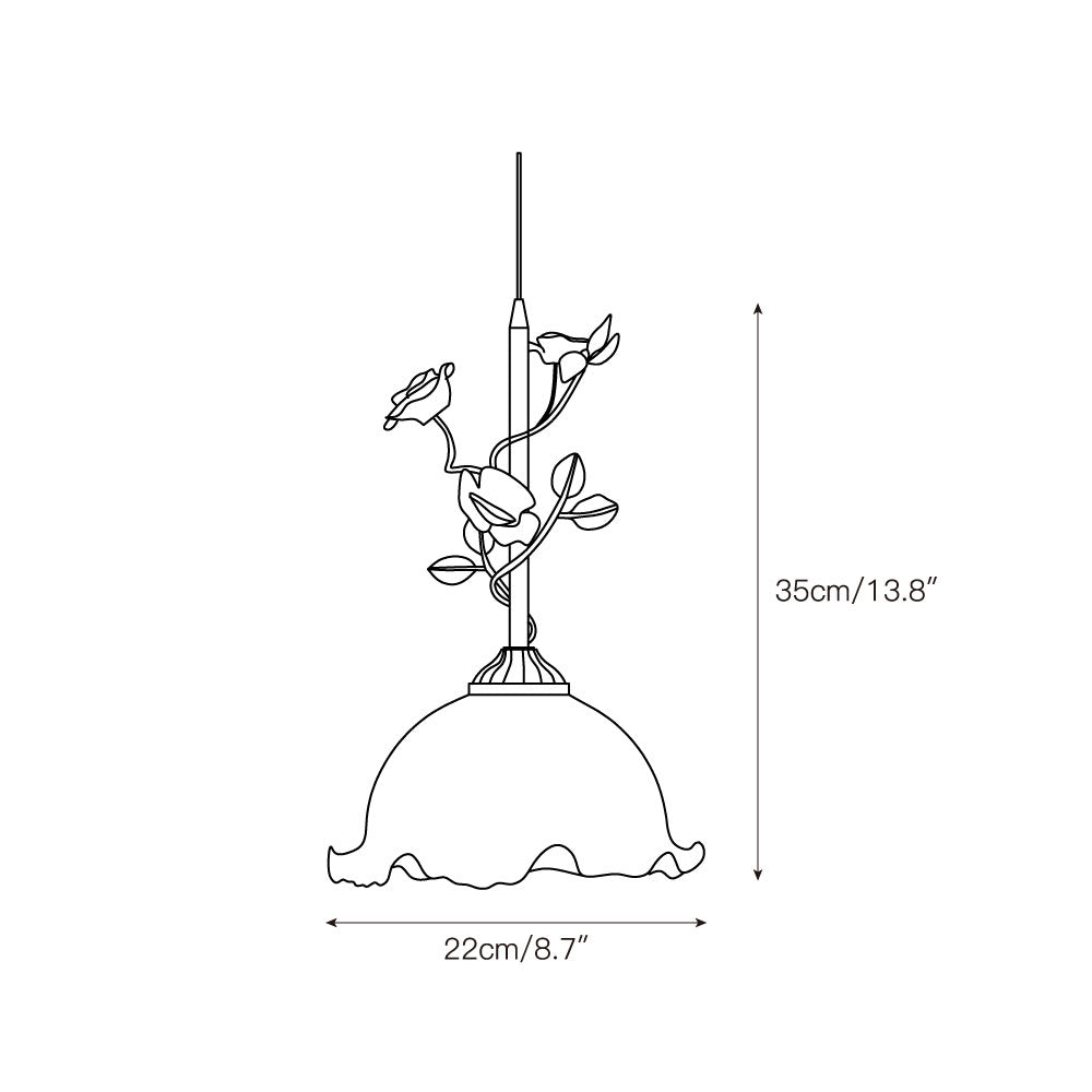 Ilsoris Lampe Pendentive Céramique Verre Rose Créativité Individuelle - Neutralighting