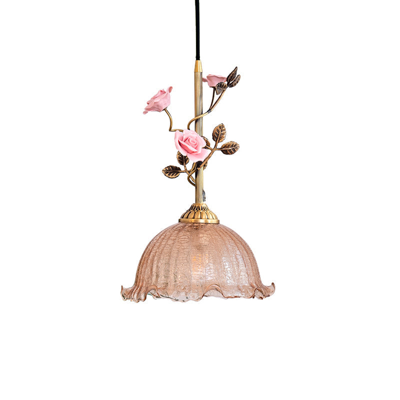 Ilsoris Lampe Pendentive Céramique Verre Rose Créativité Individuelle - Neutralighting