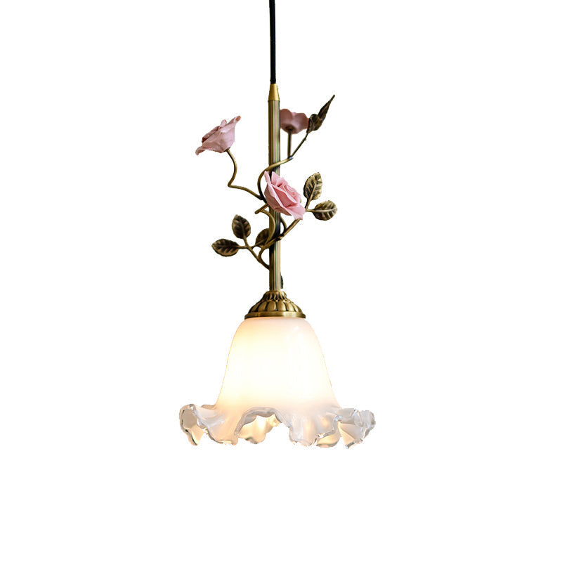 Ilsoris Lampe Pendentive Céramique Verre Rose Créativité Individuelle - Neutralighting