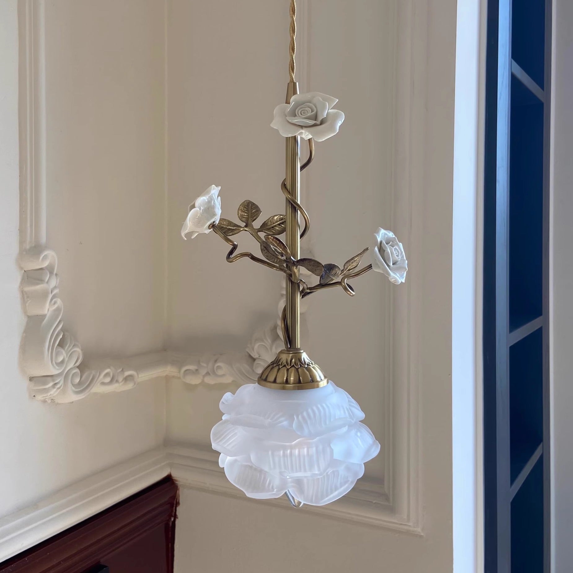 Ilsoris Lampe Pendentive Céramique Verre Rose Créativité Individuelle - Neutralighting