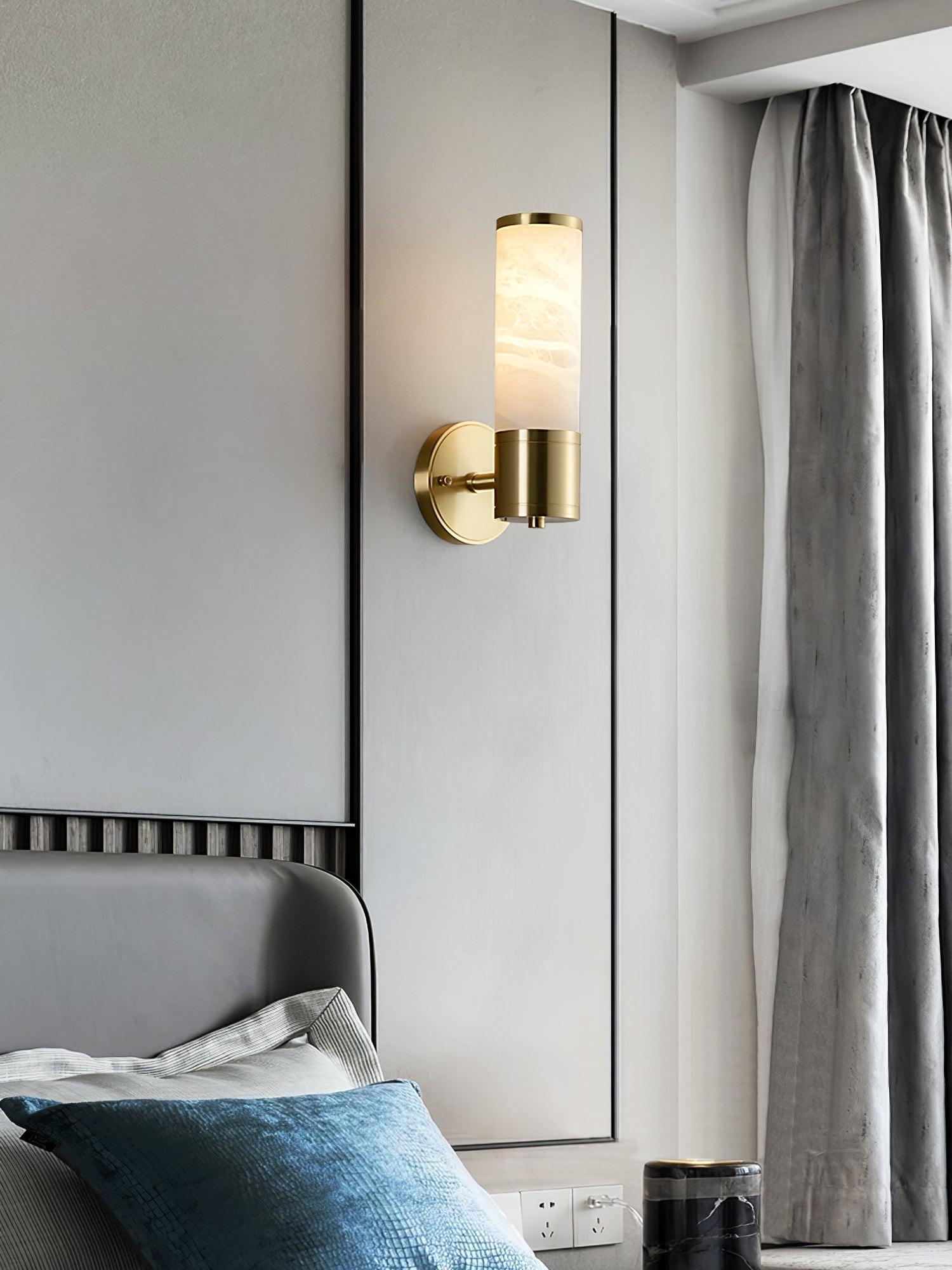 Kaia Minimalist Alabaster Wall Lamp - Letslighting