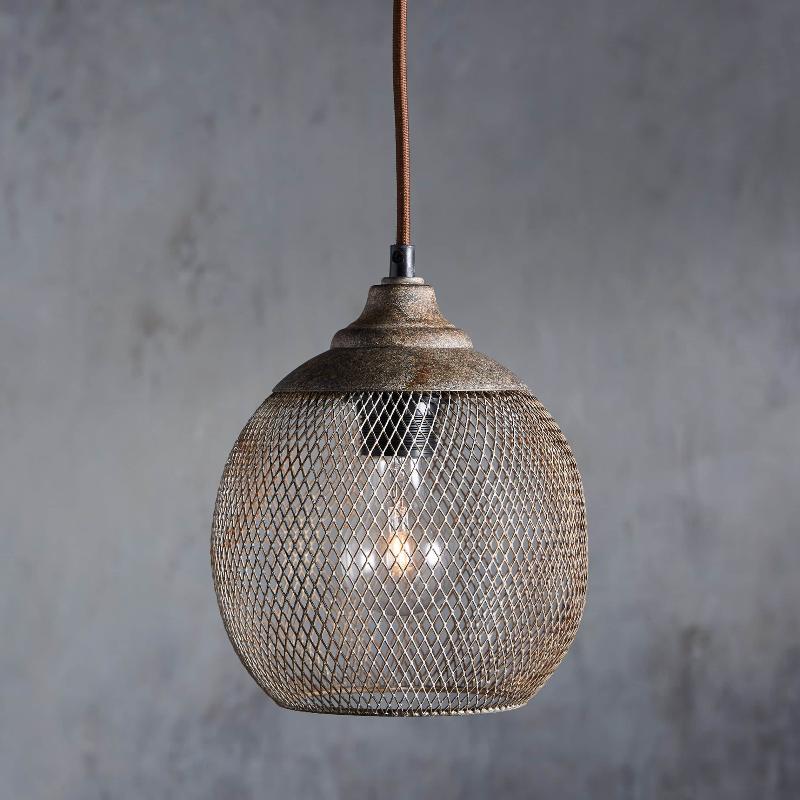 Aursorir Modern Minimalist Mesh Metal Pendant Lamp - Lamp Copper