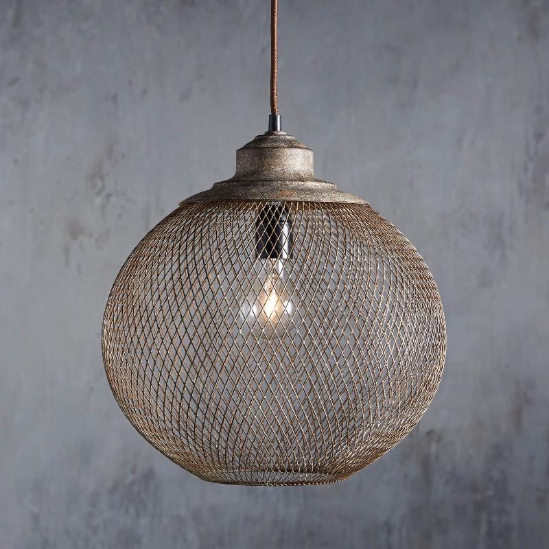 Aursorir Modern Minimalist Mesh Metal Pendant Lamp - Lamp Copper