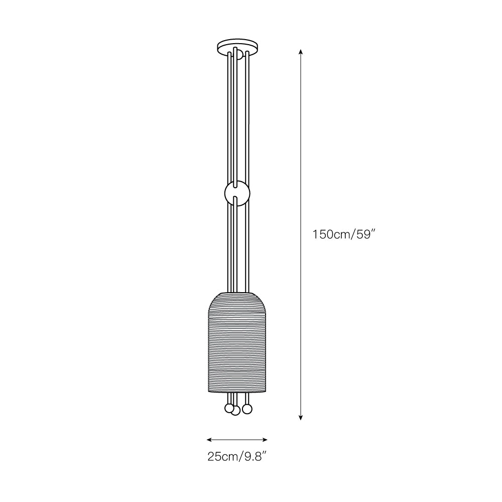 Ucaryra Lampe Pendentive Lantern en Métal et Verre Premium Élégance - Neutralighting
