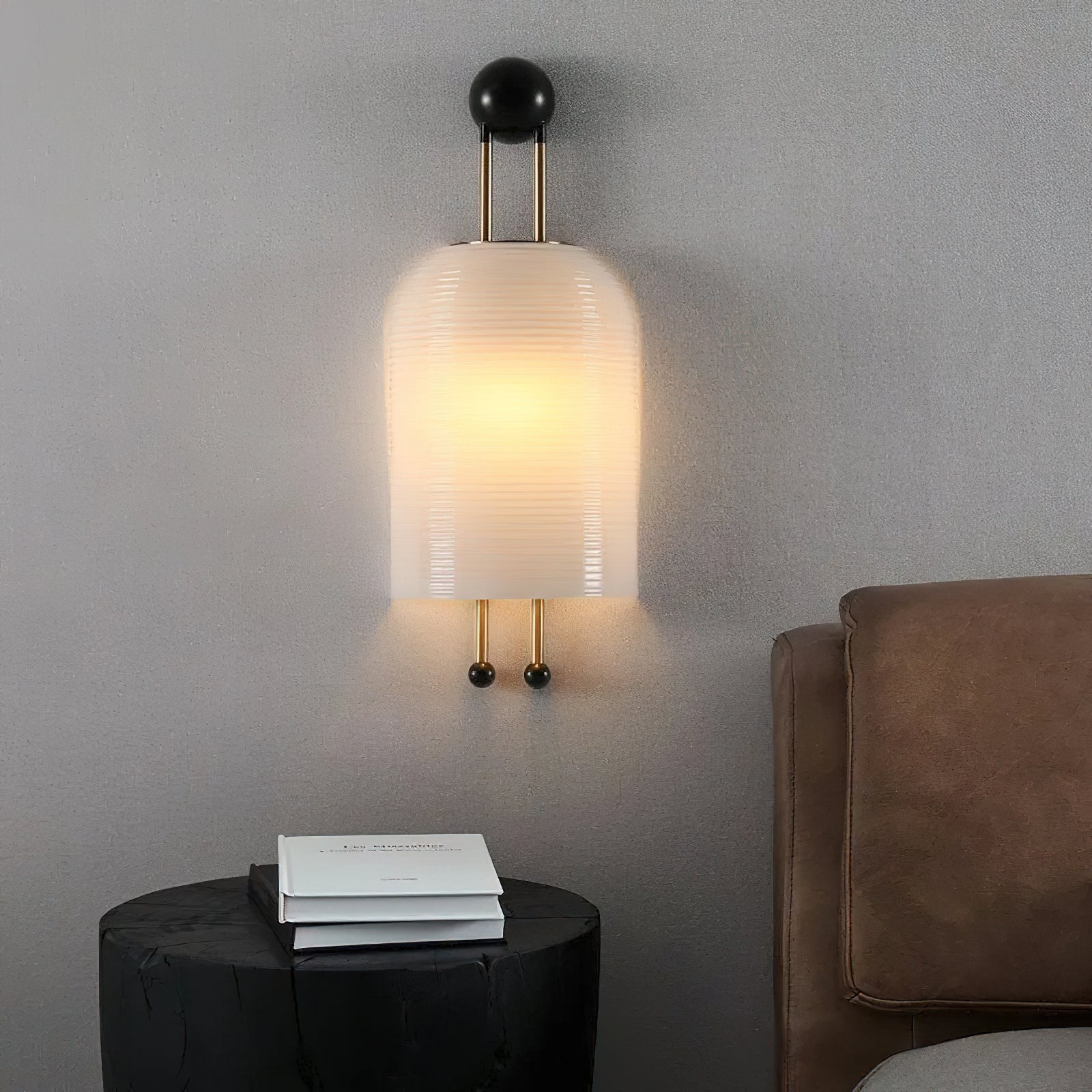 Zelaeora Lampe Murale Lantern Sconce en Métal et Verre Moderne Minimaliste - Neutralighting