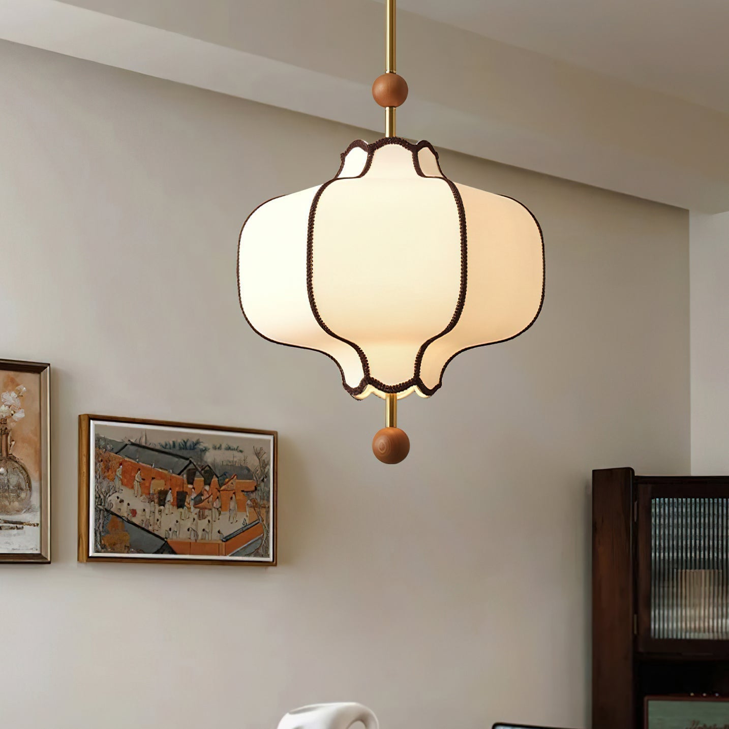 Aura Suspension lanterne en Tissu - Neutralighting