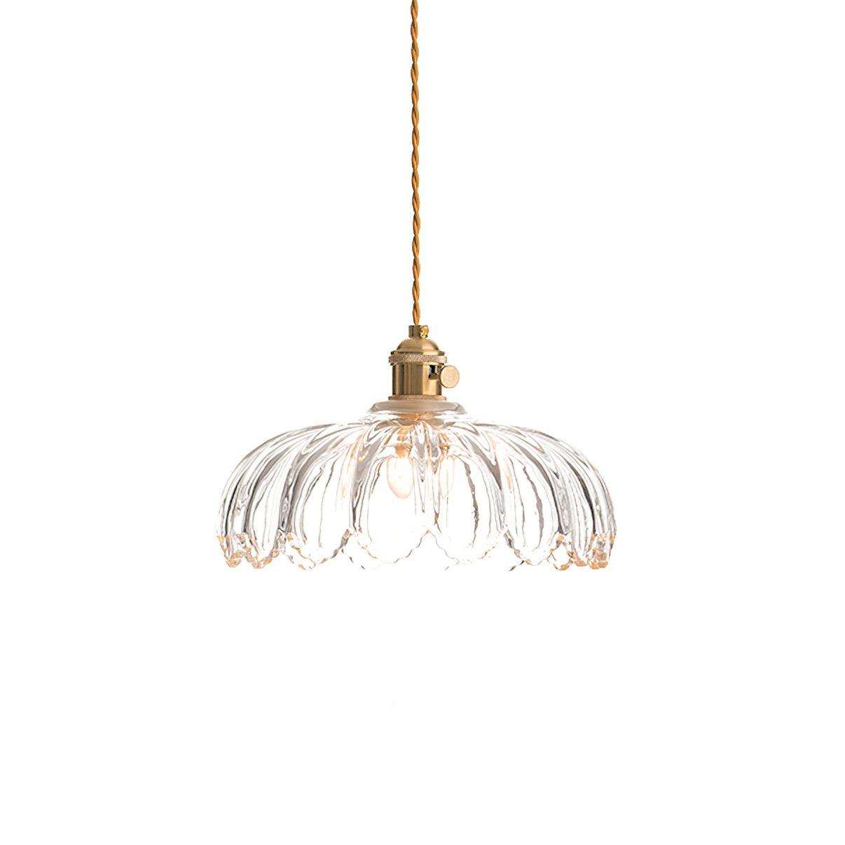 Limea Green Glass Flower Pendant Light - Letslighting