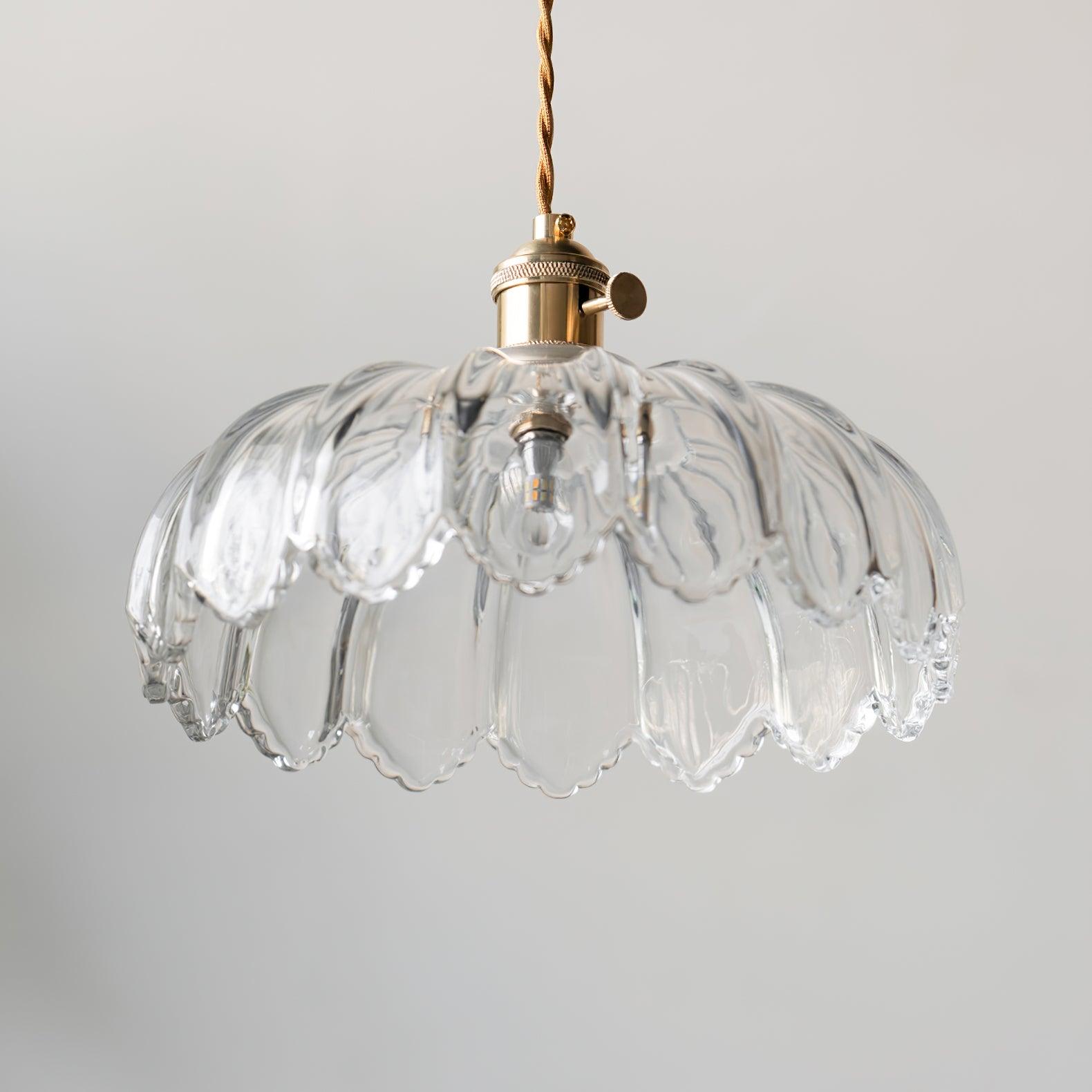 Limea Green Glass Flower Pendant Light - Letslighting