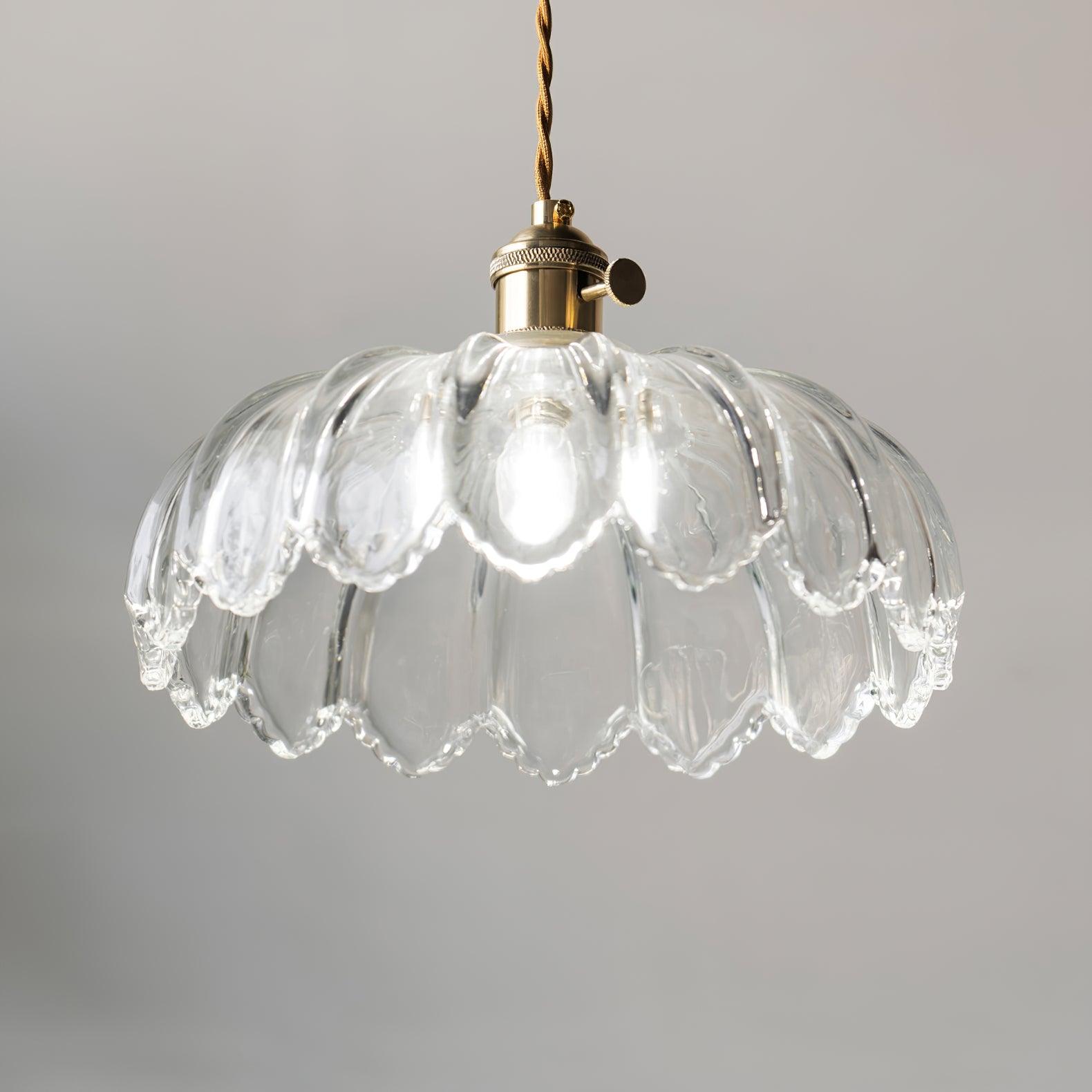 Limea Green Glass Flower Pendant Light - Letslighting