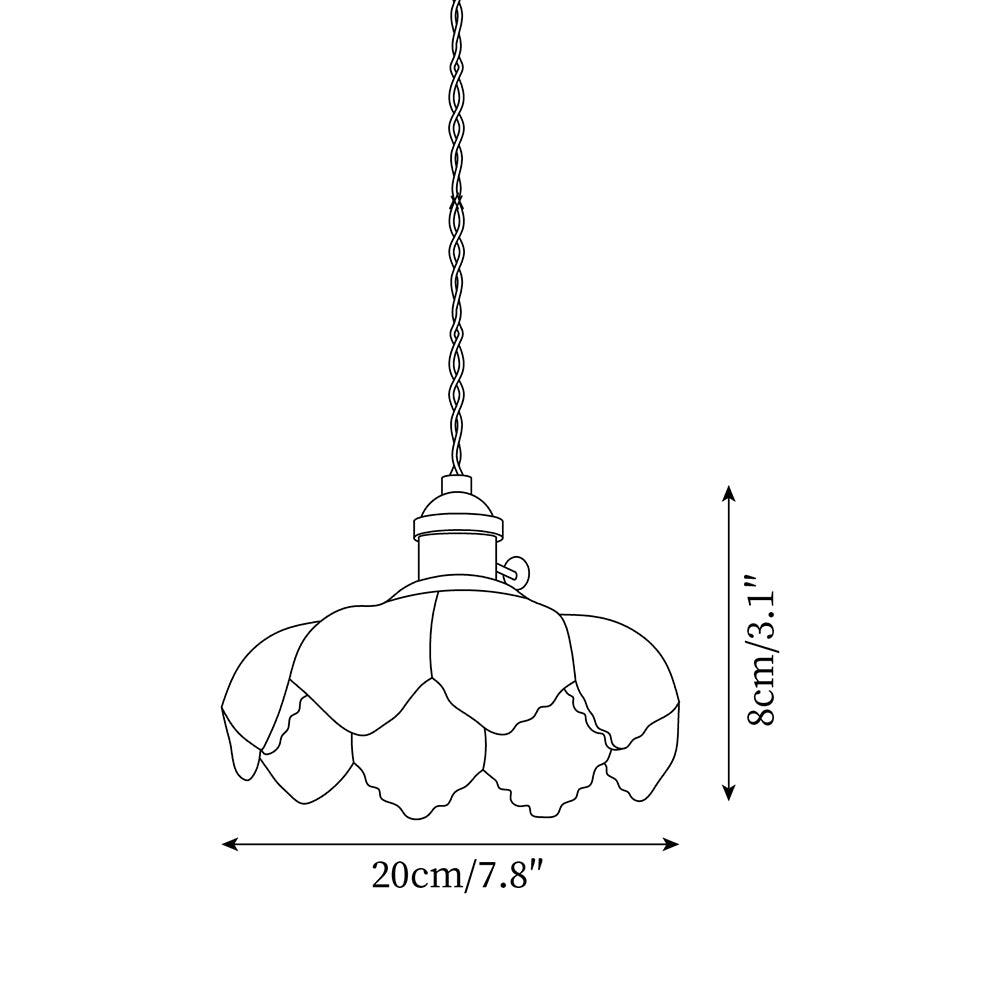 Limea Green Glass Flower Pendant Light - Letslighting