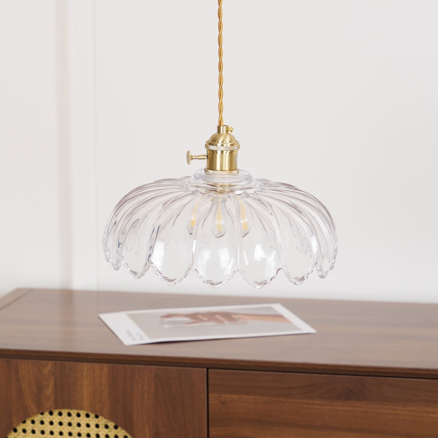 Limea Green Glass Flower Pendant Light - Letslighting
