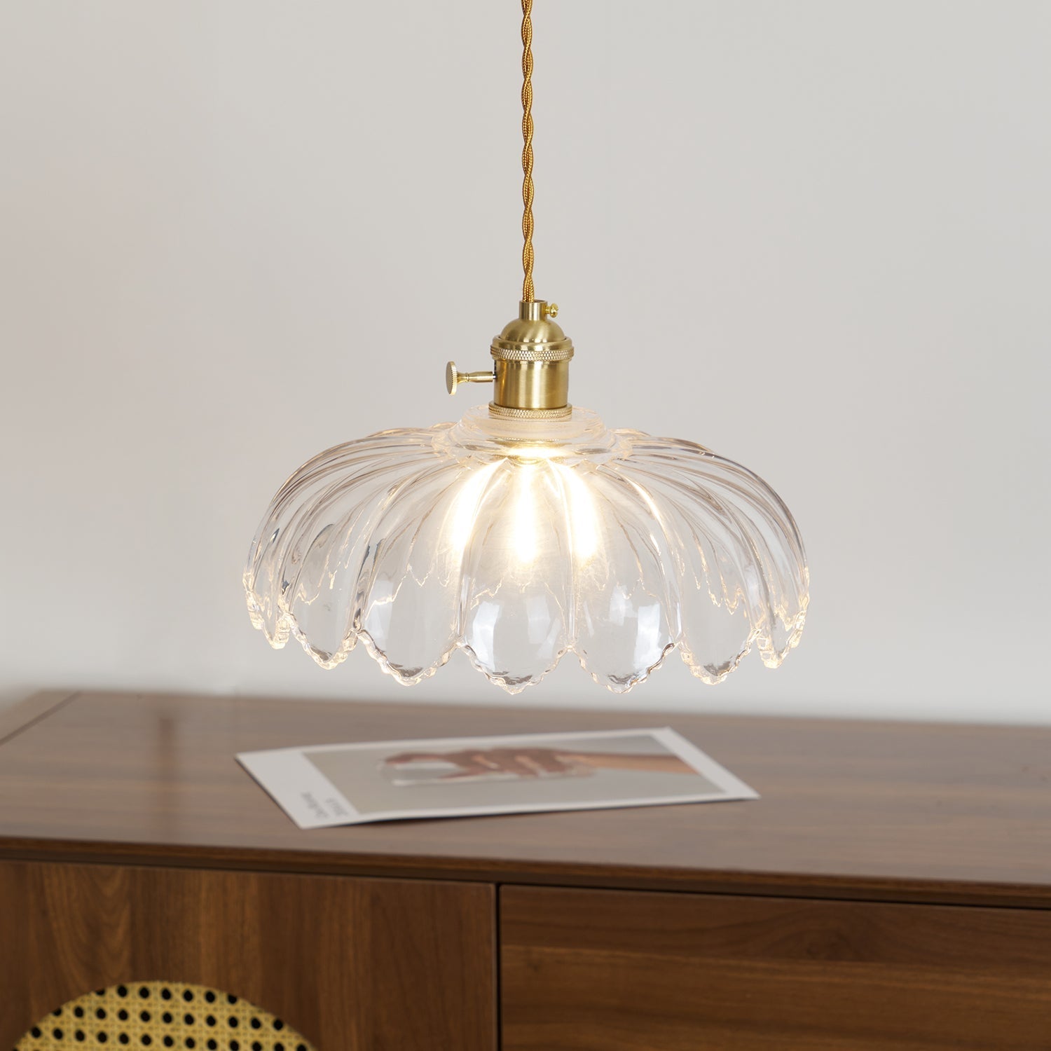 Limea Green Glass Flower Pendant Light - Letslighting