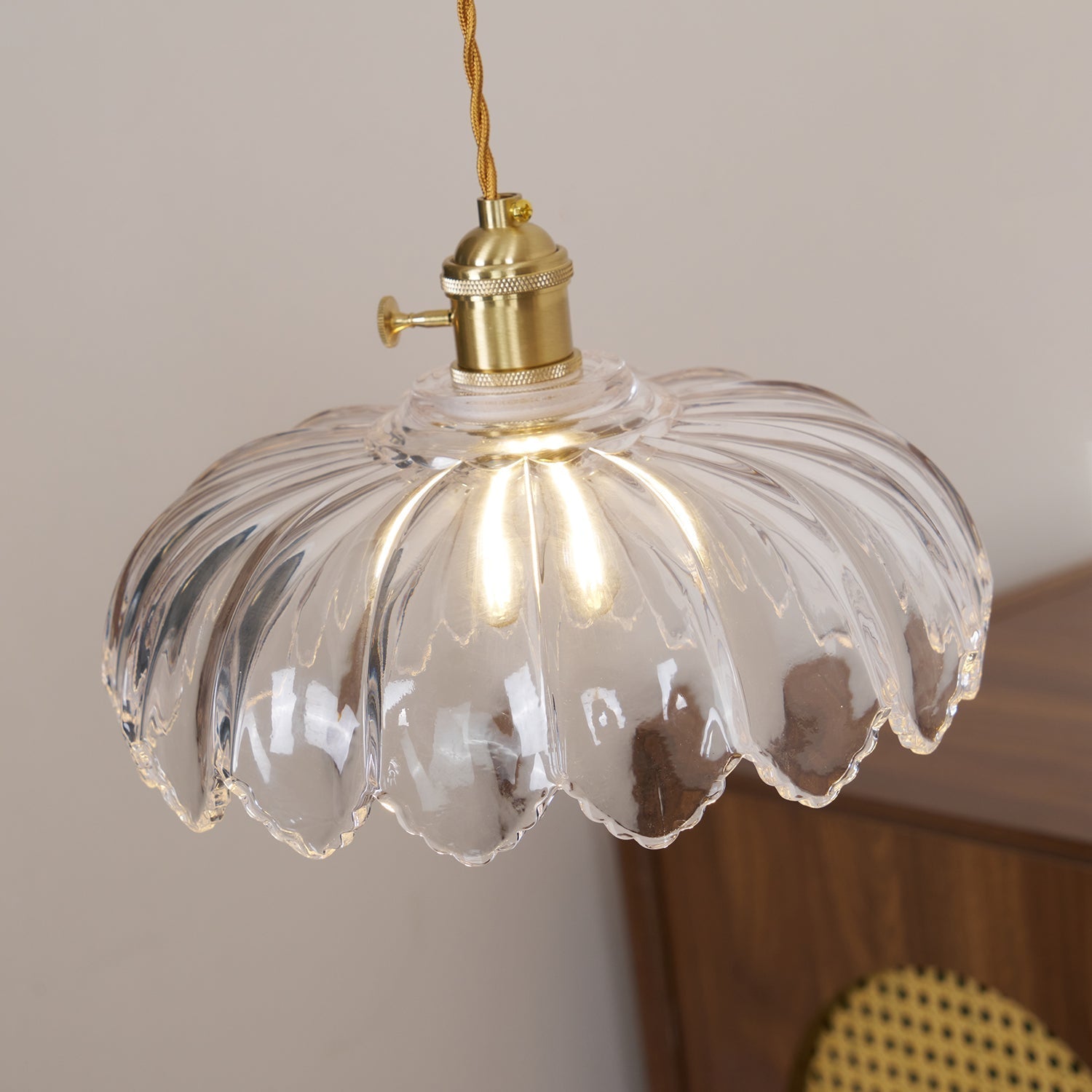 Limea Green Glass Flower Pendant Light - Letslighting