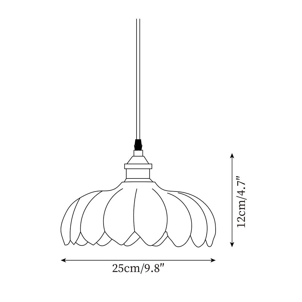 Limea Green Glass Flower Pendant Light - Letslighting