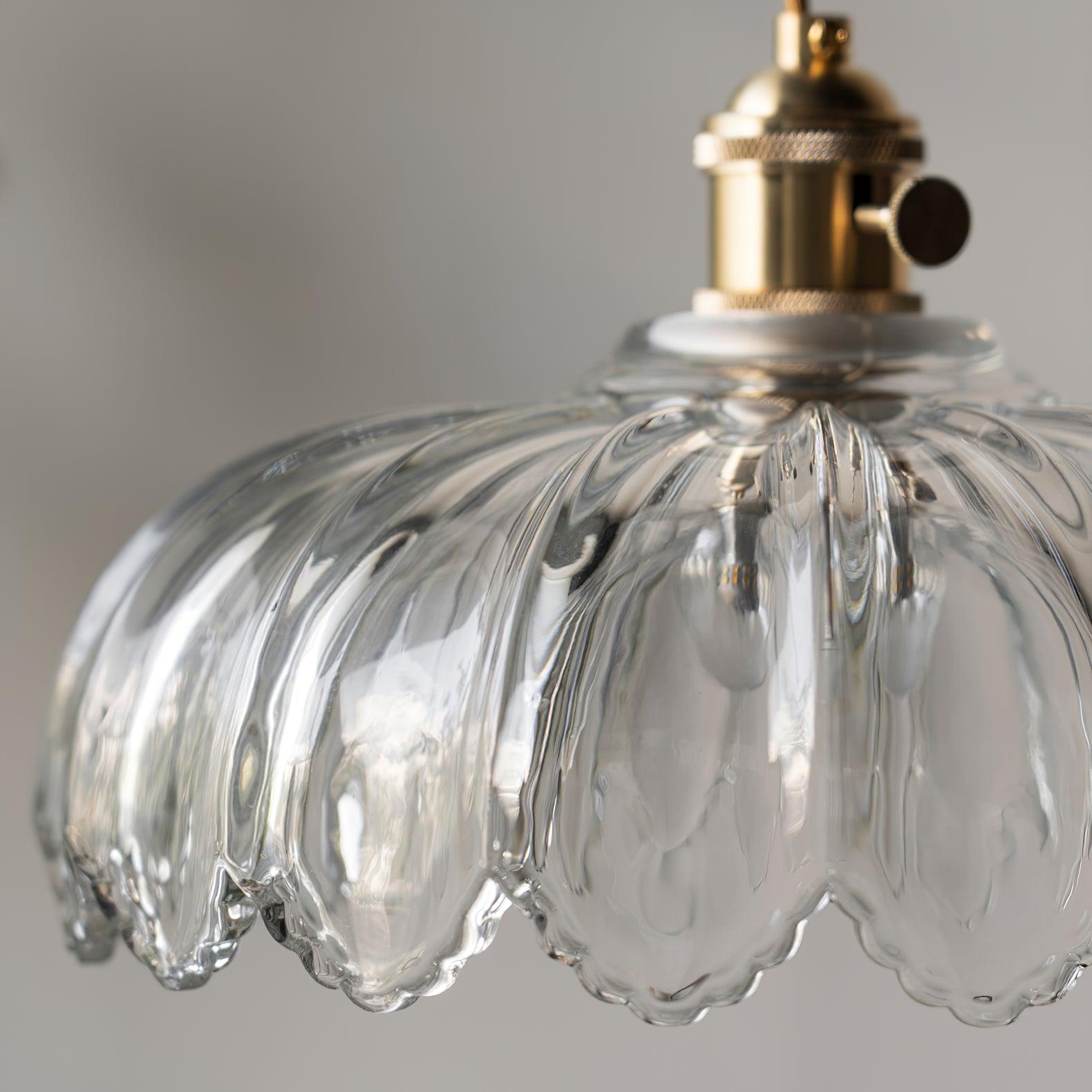 Limea Green Glass Flower Pendant Light - Letslighting