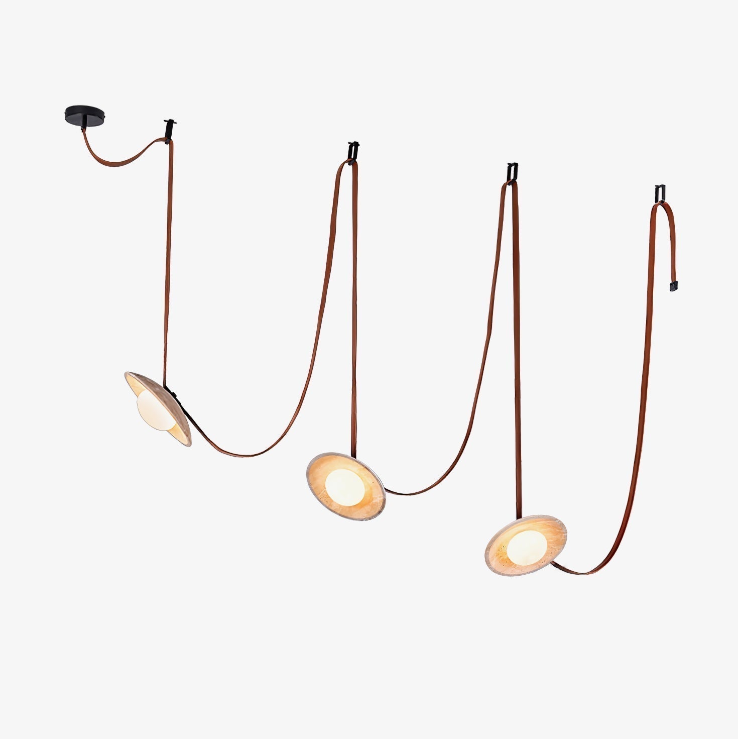 Ulsoryra Organique Travertin Pendentif Lumière Grappe - Neutralighting