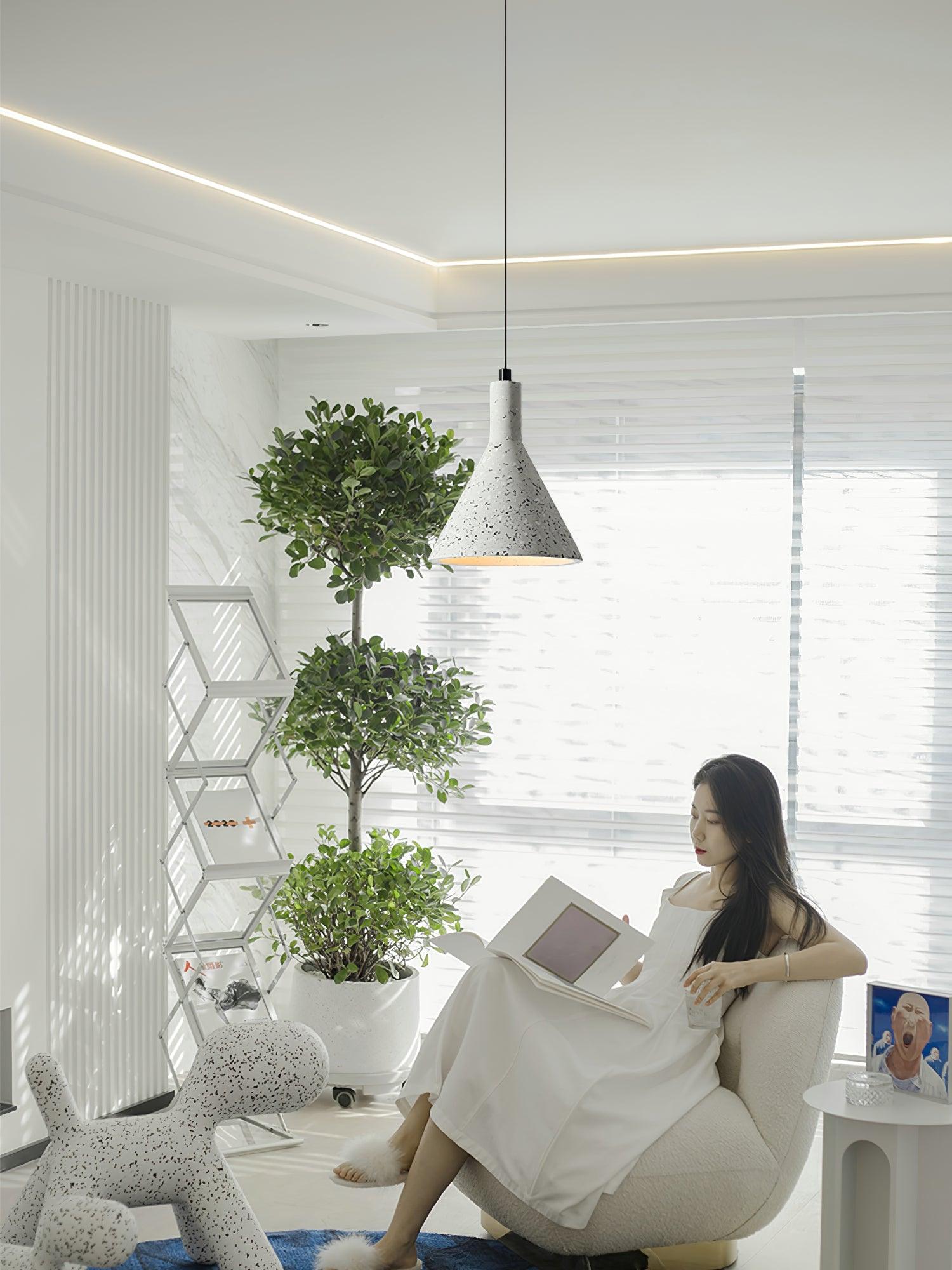 Aurshaor Minimalist Cement Pendant Light - Letslighting