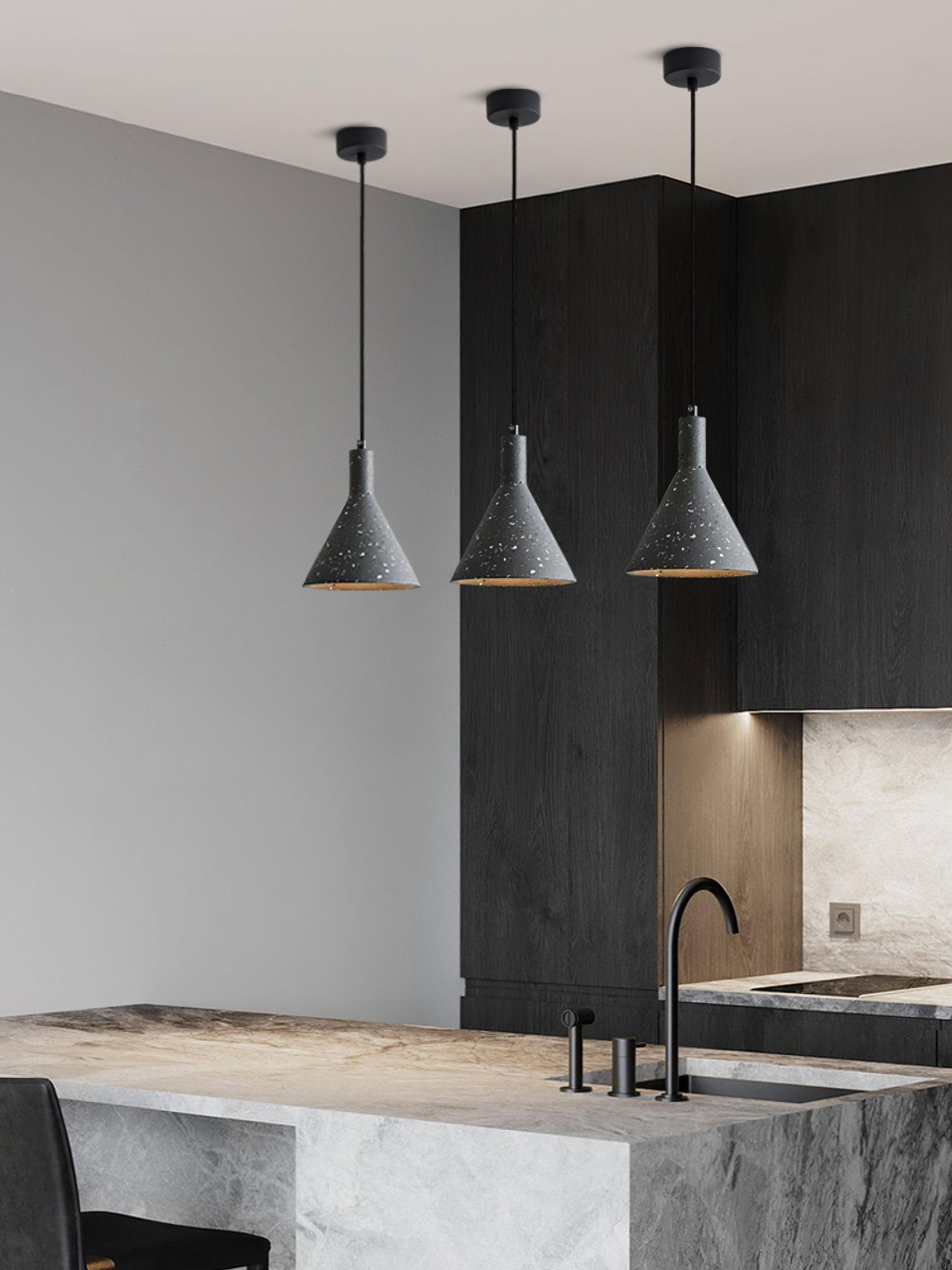 Aurshaor Minimalist Cement Pendant Light - Letslighting