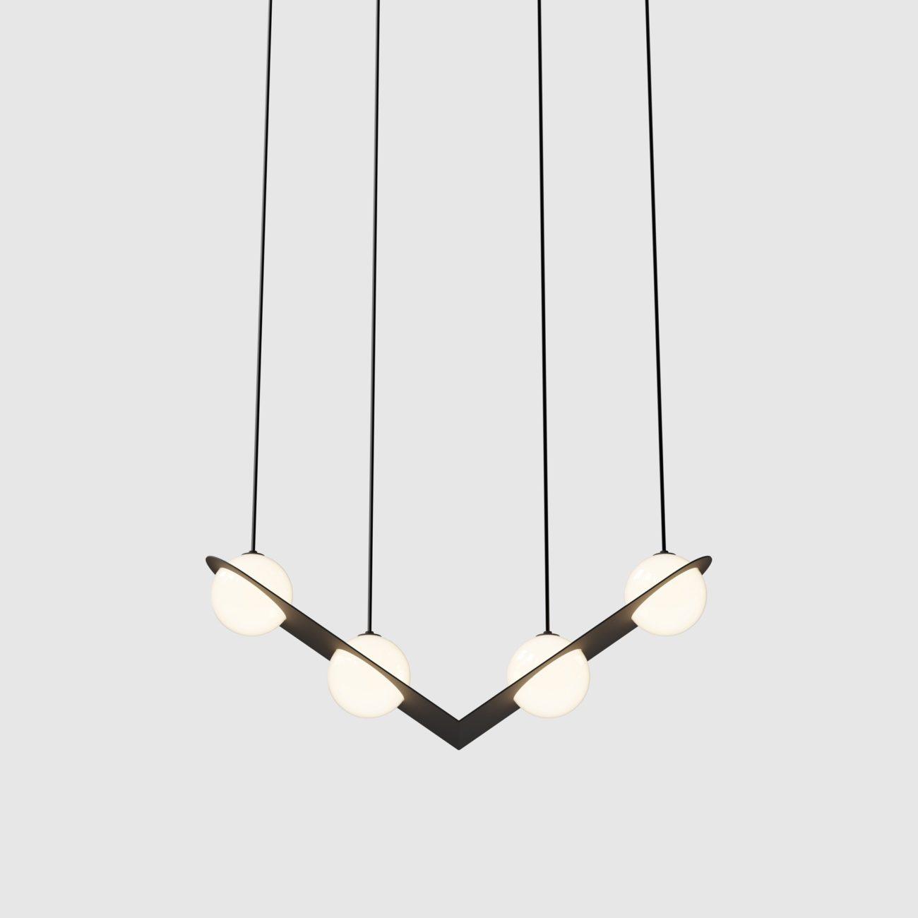Selan Suspension en Verre Noir - Neutralighting