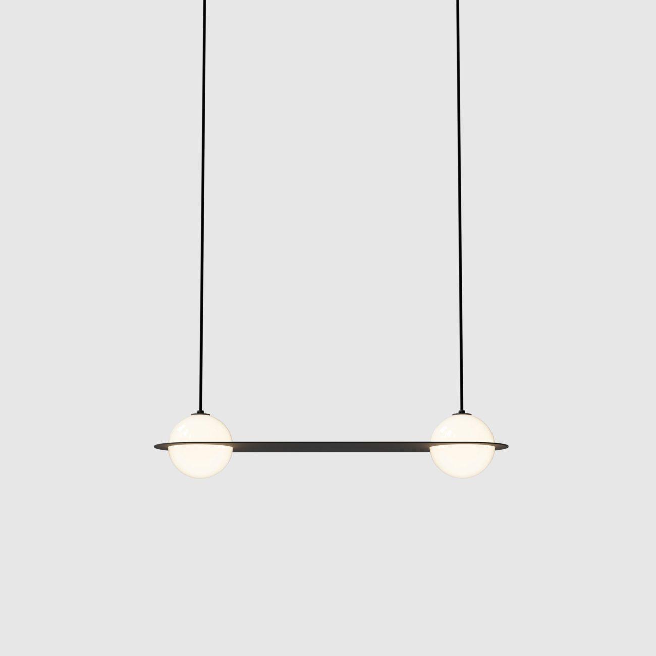 Selan Suspension en Verre Noir - Neutralighting