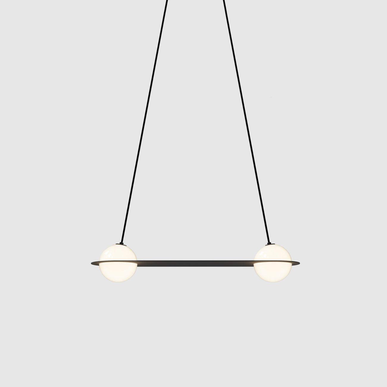 Selan Suspension en Verre Noir - Neutralighting