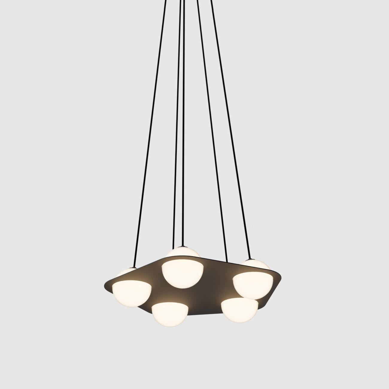 Selan Suspension en Verre Noir - Neutralighting