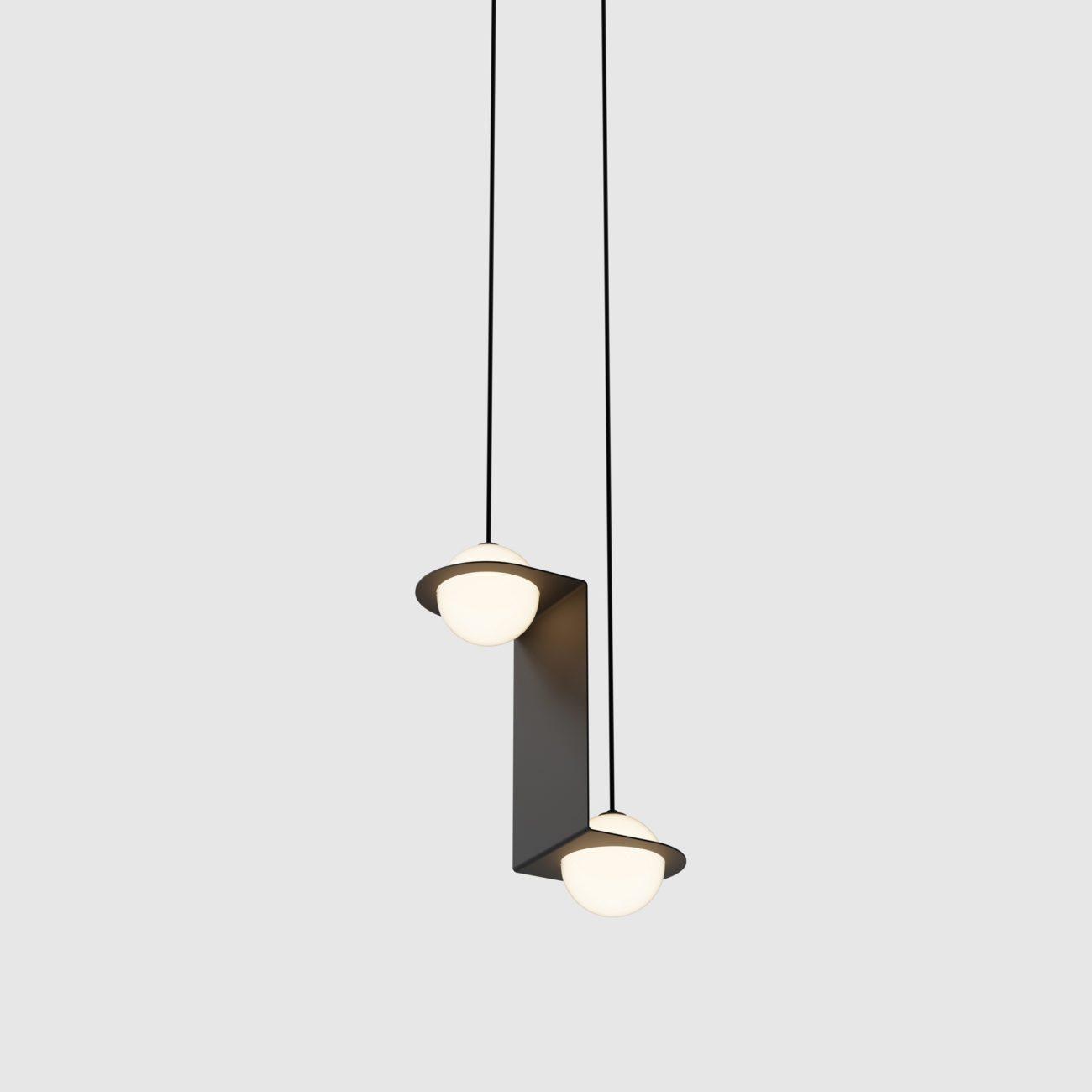 Selan Suspension en Verre Noir - Neutralighting
