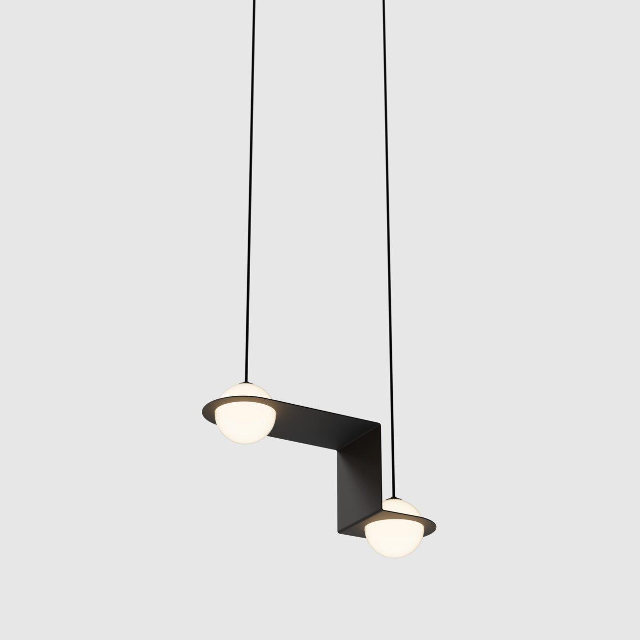 Selan Suspension en Verre Noir - Neutralighting